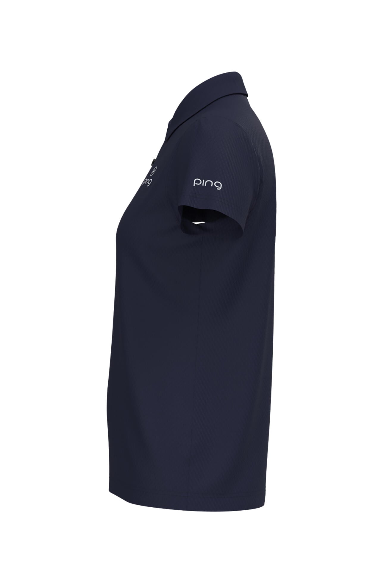 【PING APPAREL】オニカノコストレッチジャカード半袖ポロシャツ <PRODUCT ADDITION> (LADIES)