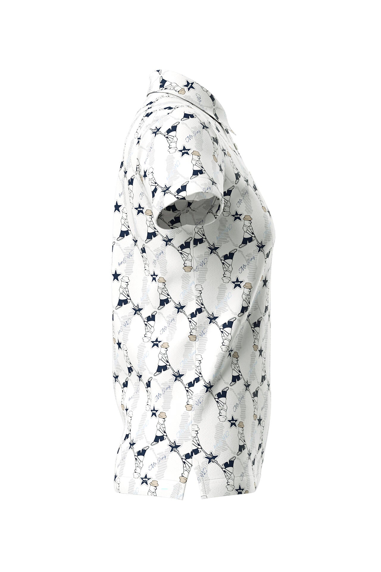 【PING APPAREL】Mr.PING総柄プリント半袖ポロシャツ <NATIVE> (LADIES)