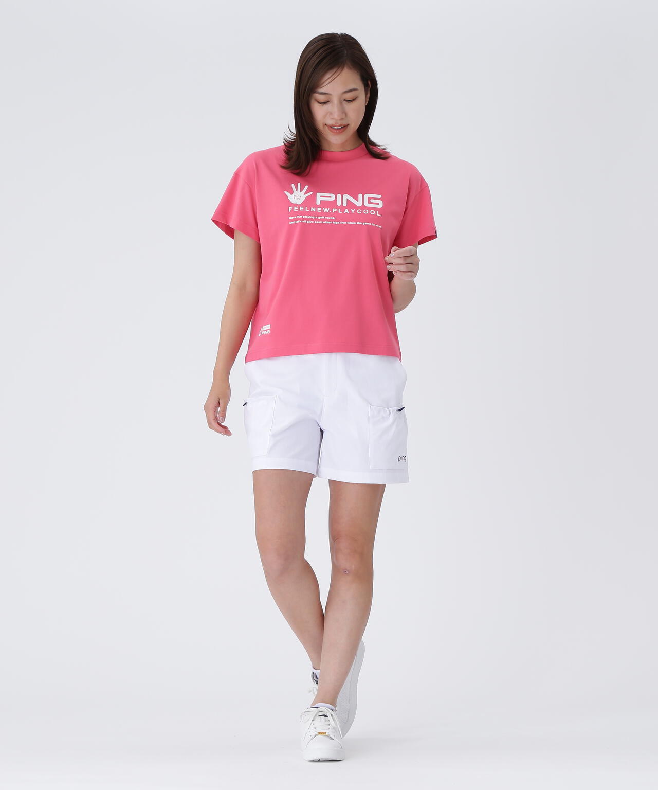 【PING APPAREL】TC天竺 半袖Tシャツ <LADIES LINE><NATIVE> (LADIES)