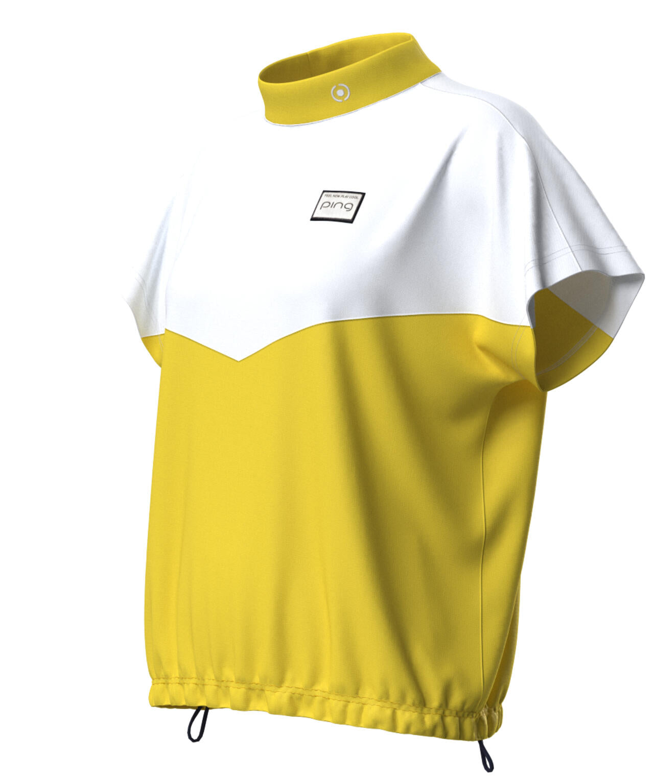 【PING APPAREL】配色半袖ハイネックシャツ <LADIES LINE><NATIVE> (LADIES)