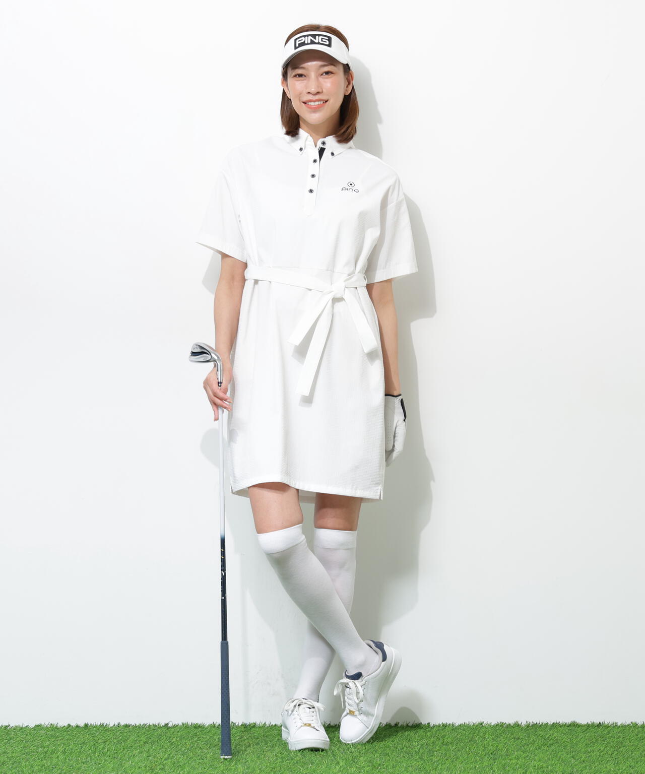 【PING APPAREL】全方向ストレッチサッカーワンピース <GOLD> (LADIES)