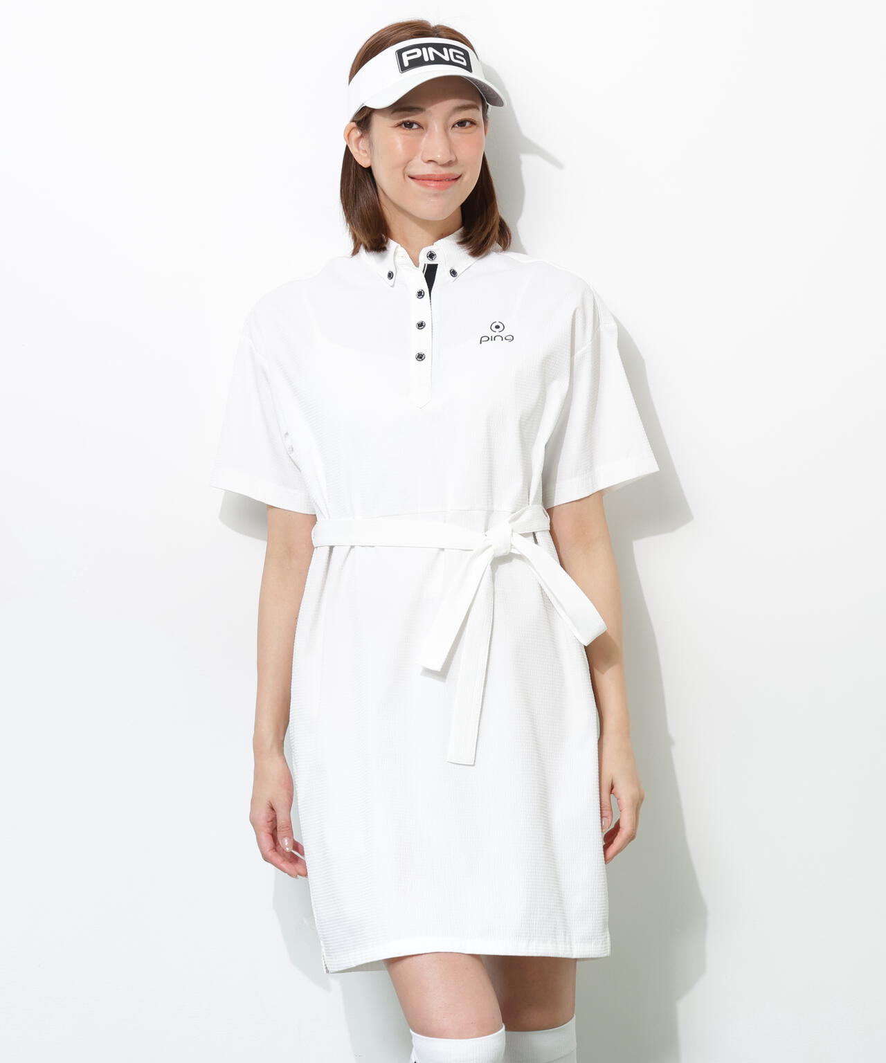 【PING APPAREL】全方向ストレッチサッカーワンピース <GOLD> (LADIES)