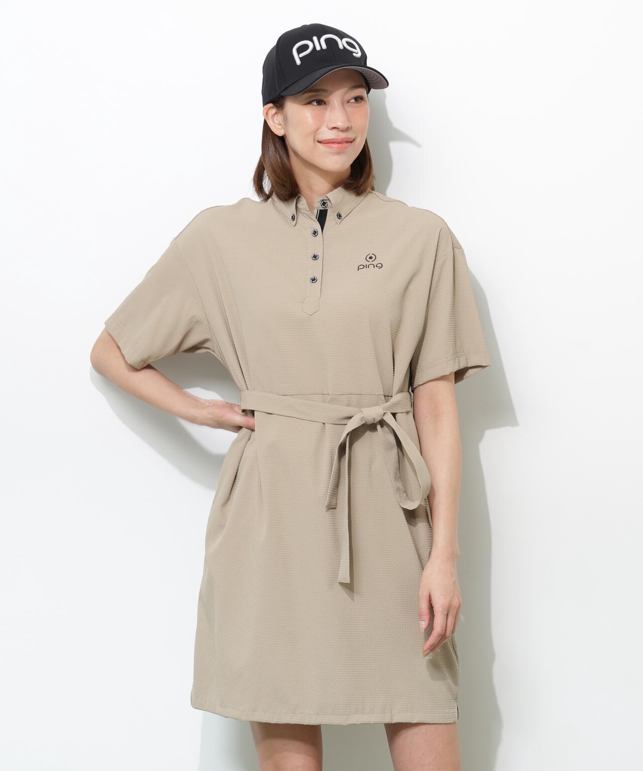 【PING APPAREL】全方向ストレッチサッカーワンピース <GOLD> (LADIES)