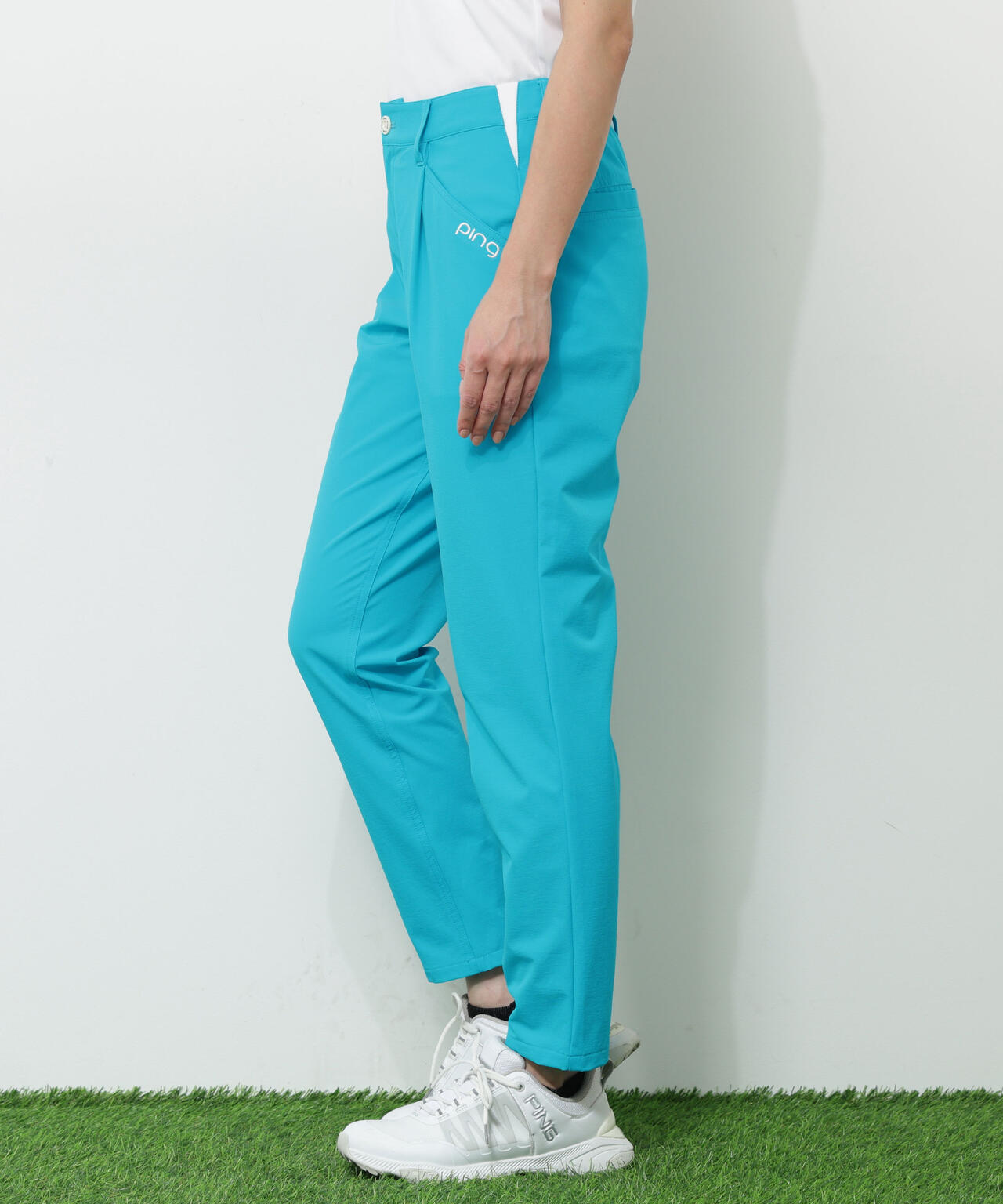 【PING APPAREL】全方向ストレッチ二重織フィット&ストレッチワンタックテーパードパンツ<PERFORMANCE> (LADIES)