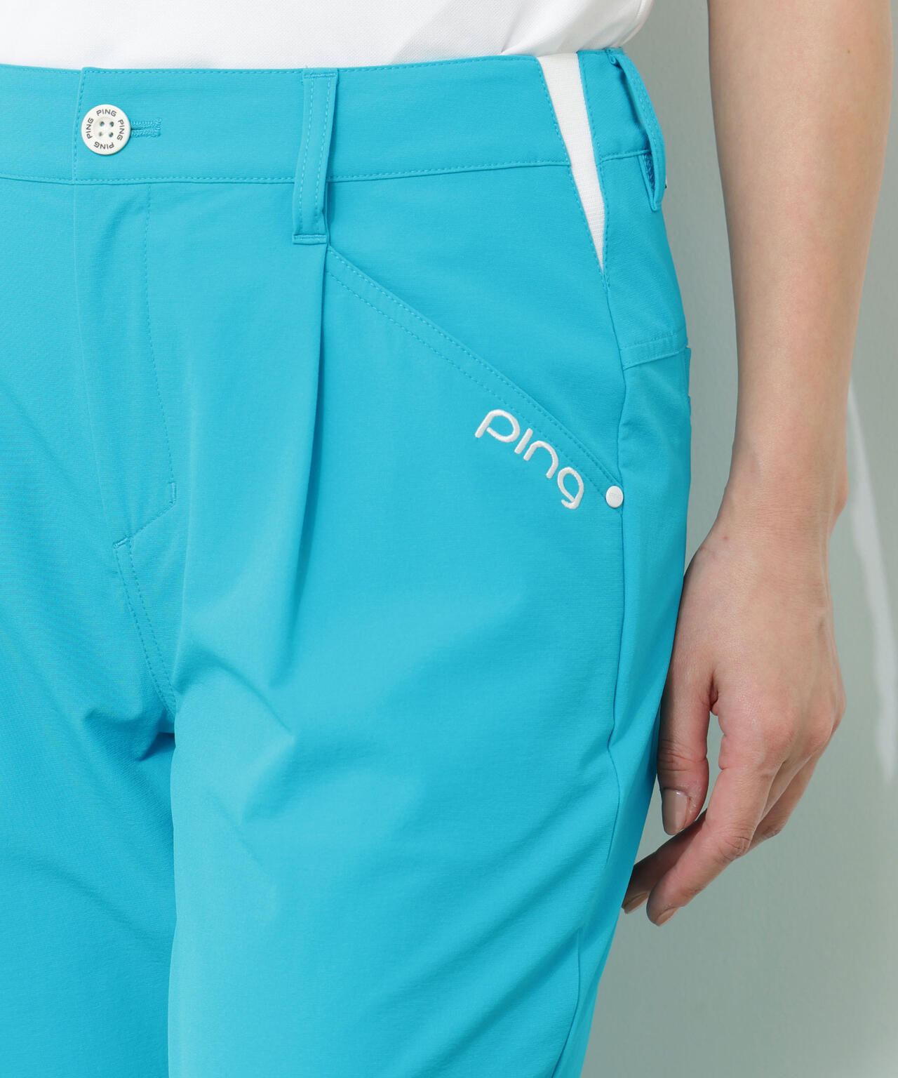 【PING APPAREL】全方向ストレッチ二重織フィット&ストレッチワンタックテーパードパンツ<PERFORMANCE> (LADIES)
