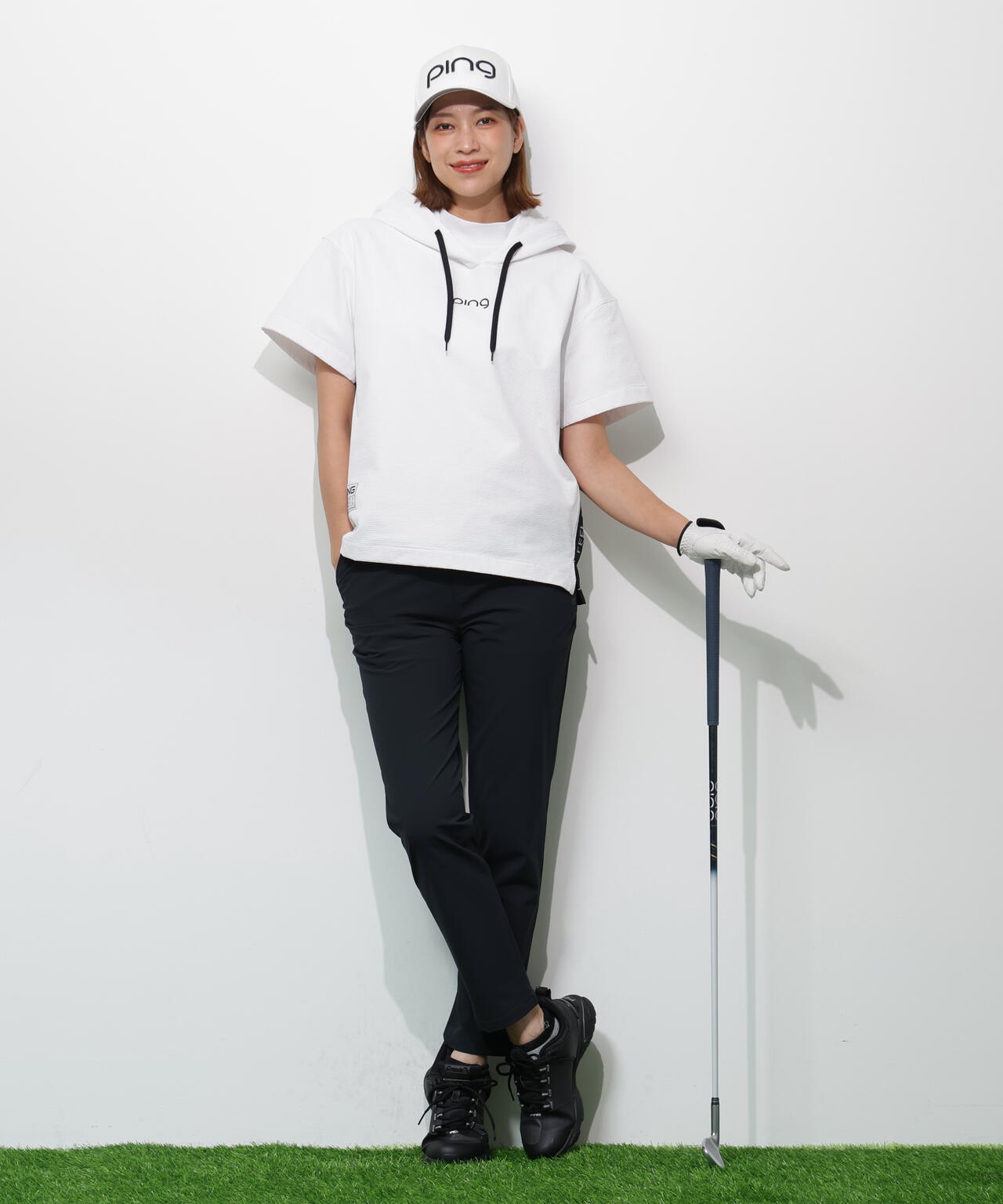 【PING APPAREL】全方向ストレッチドライタッチリップストップパンツ <GOLD> (LADIES)