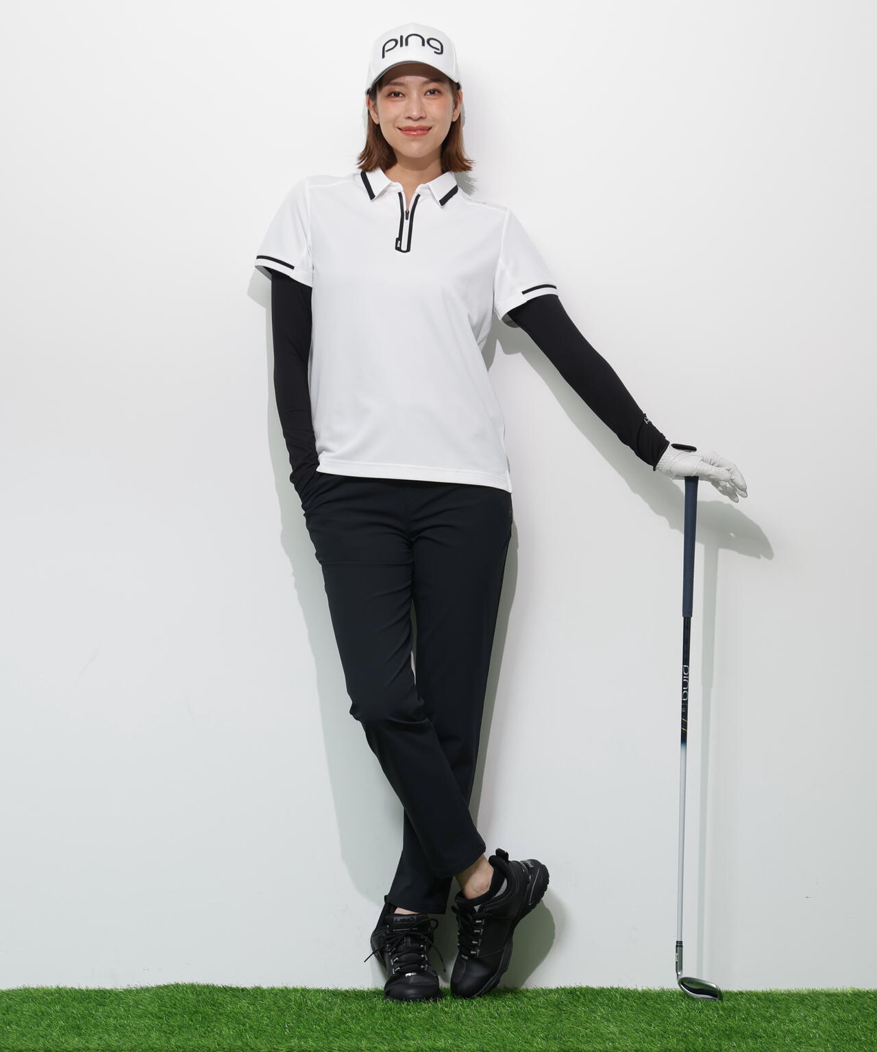 【PING APPAREL】全方向ストレッチドライタッチリップストップパンツ <GOLD> (LADIES)