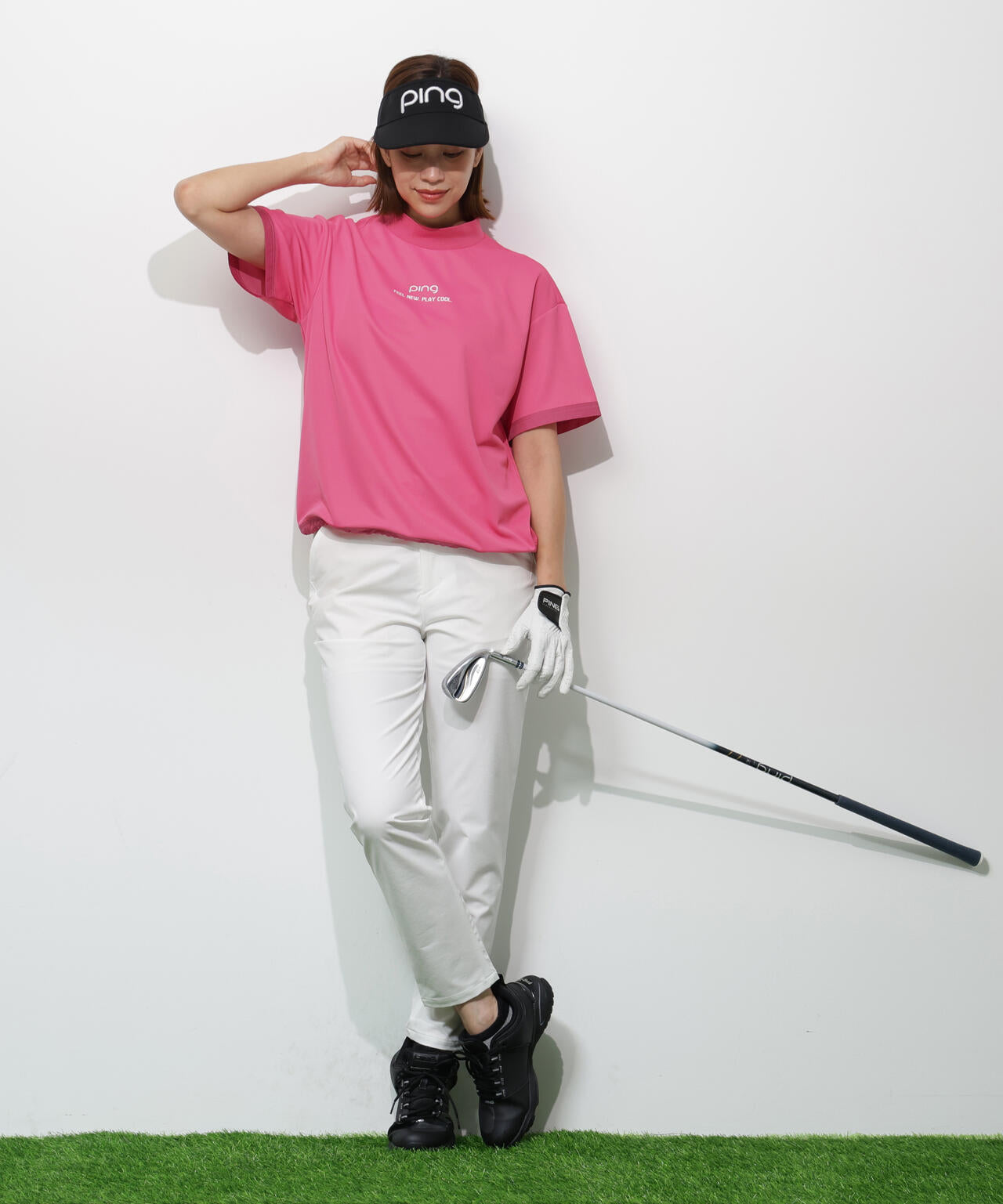 【PING APPAREL】全方向ストレッチドライタッチリップストップパンツ <GOLD> (LADIES)
