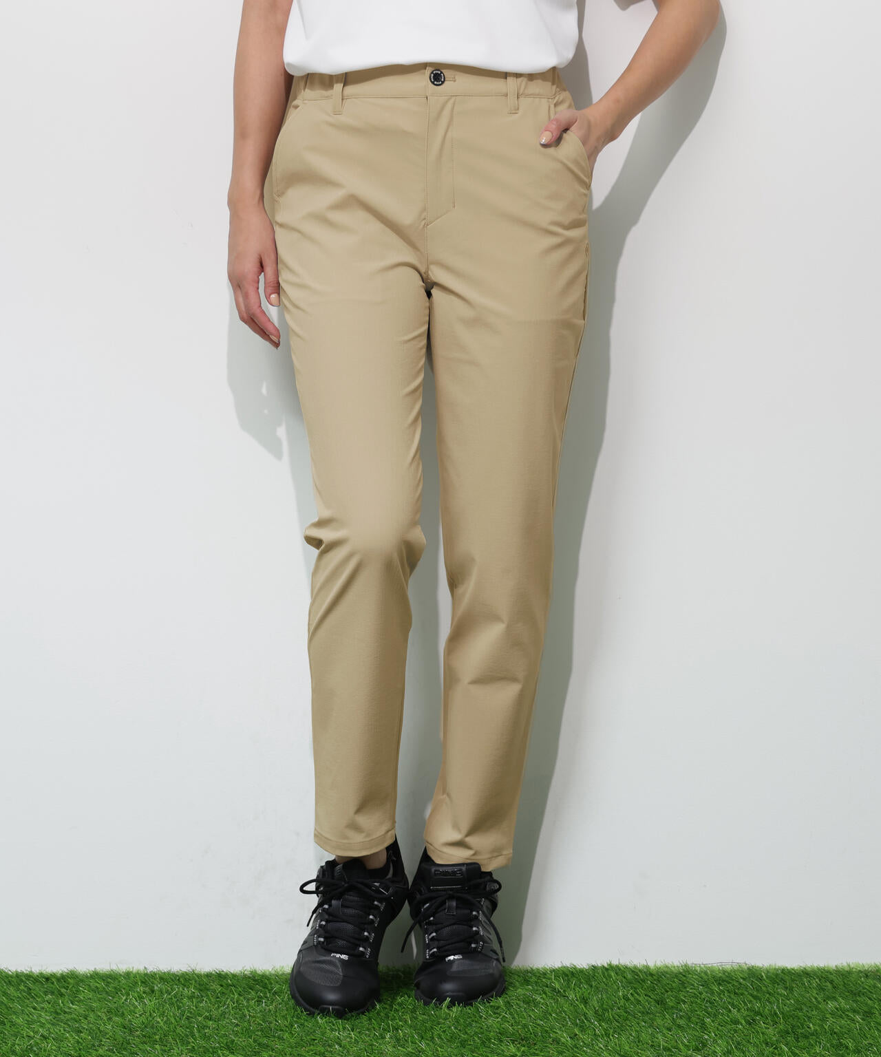 【PING APPAREL】全方向ストレッチドライタッチリップストップパンツ <GOLD> (LADIES)