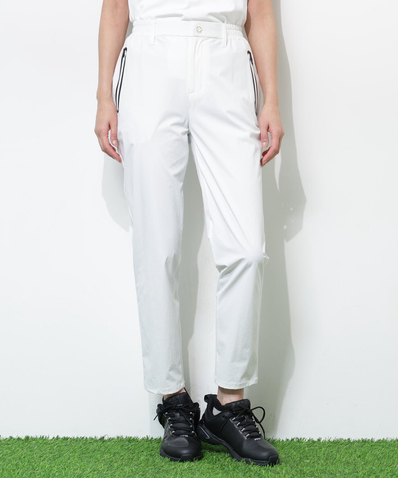 【PING APPAREL】ストレッチ冷感テーパードパンツ <GOLD> (LADIES)
