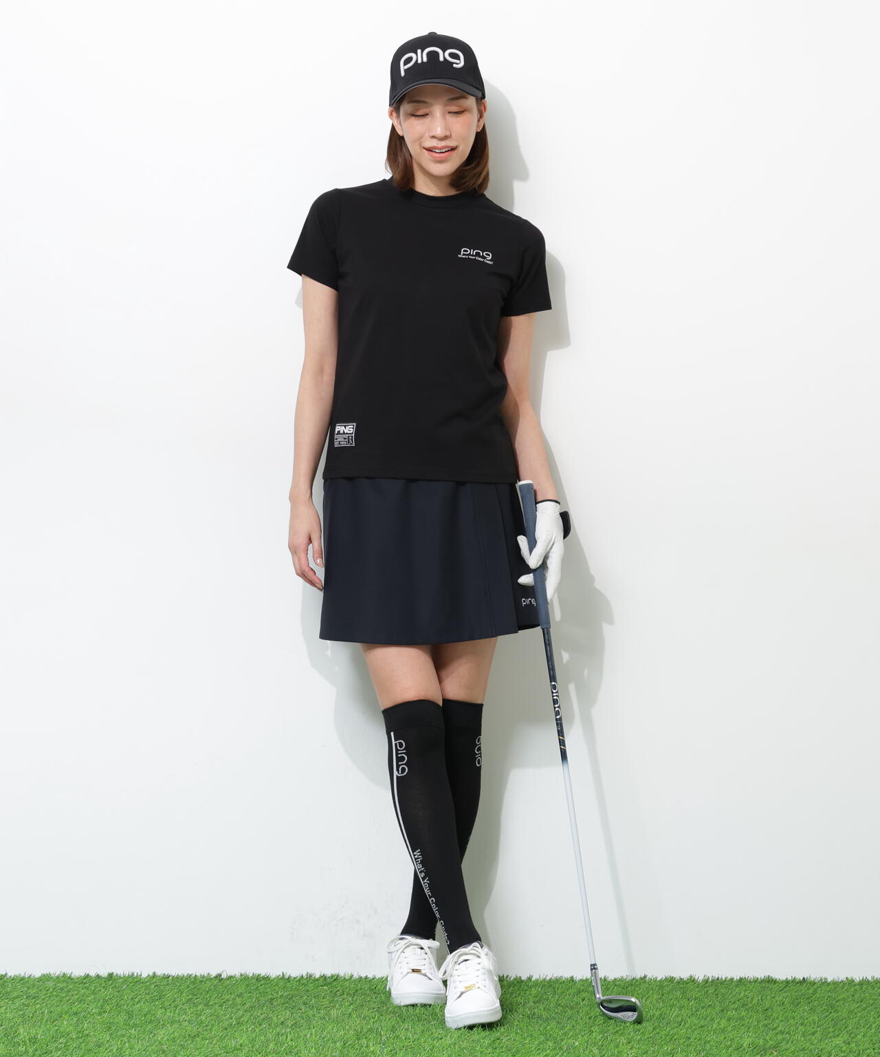 【PING APPAREL】ストレッチドビーショートパンツ <GOLD> (LADIES)