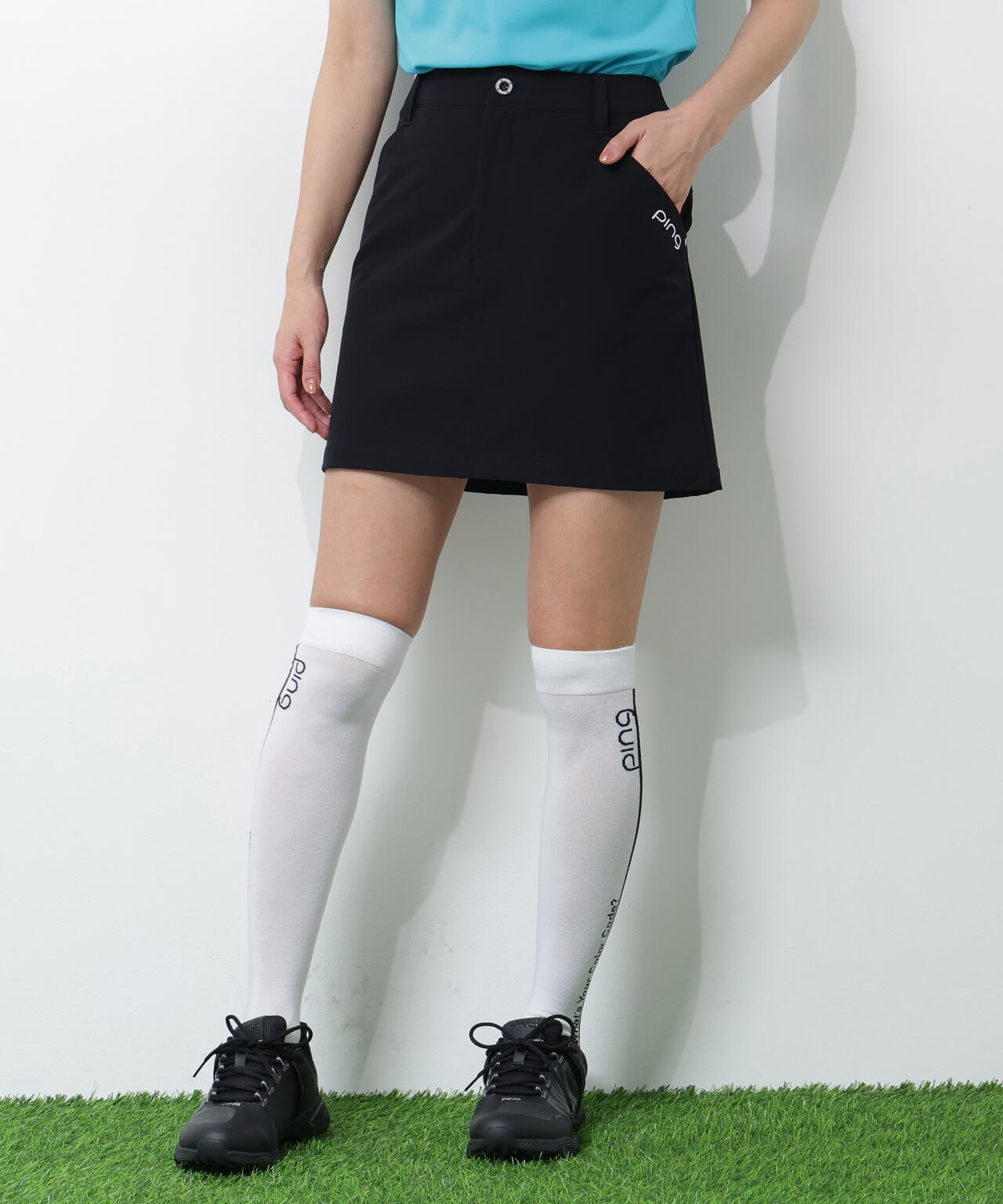 【PING APPAREL】全方向ストレッチ二重織フィット&ストレッチ台形スカート <PERFORMANCE> (LADIES)