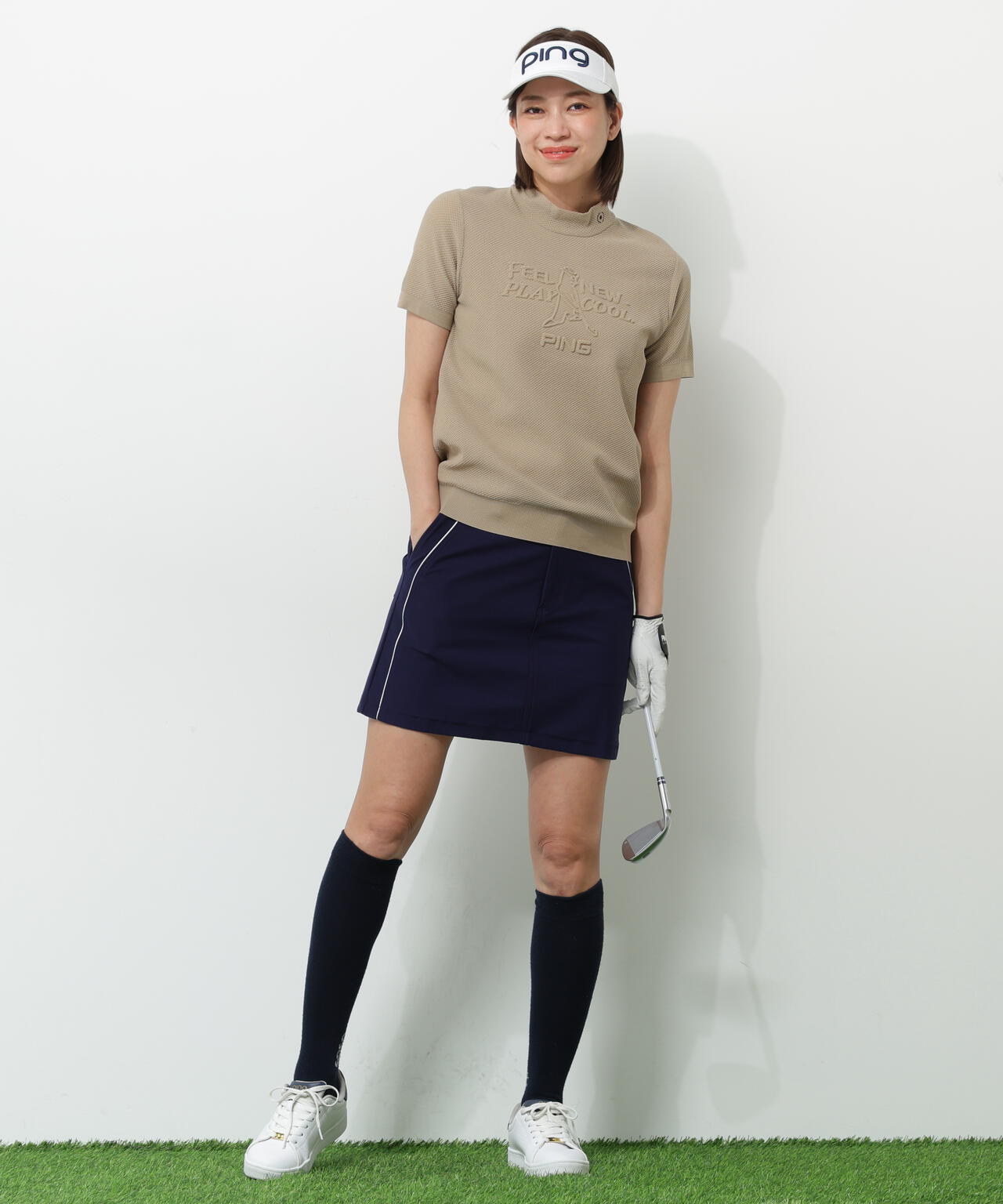 【PING APPAREL】全方向ストレッチツイル台形スカート <NATIVE> (LADIES)