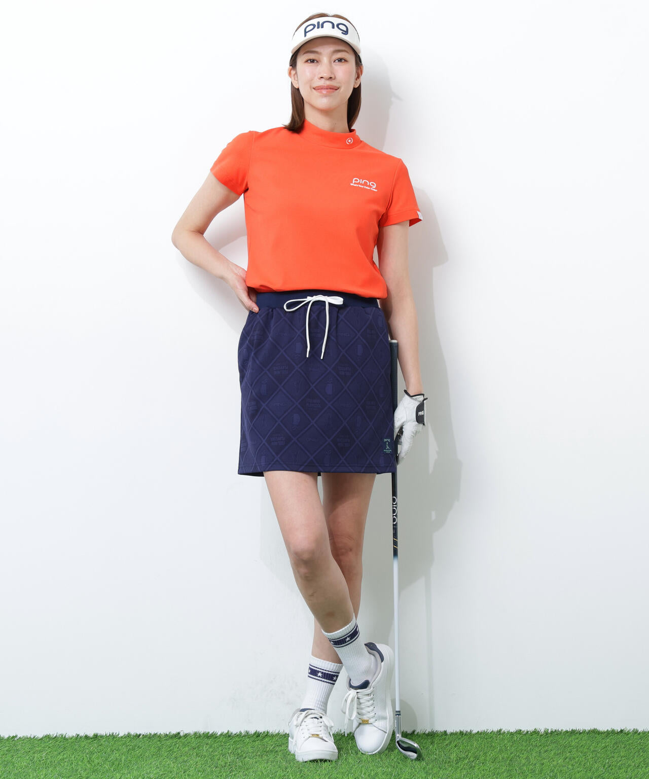【PING APPAREL】全方向ストレッチMr.PINGジャガードスカート <NATIVE> (LADIES)