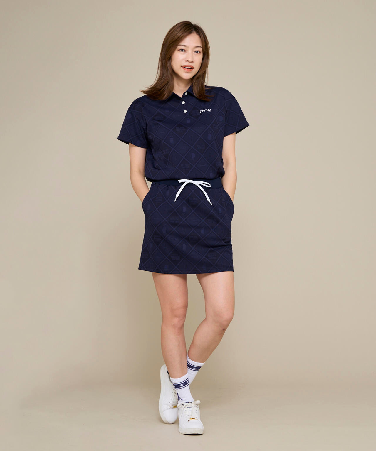 【PING APPAREL】全方向ストレッチMr.PINGジャガードスカート <NATIVE> (LADIES)