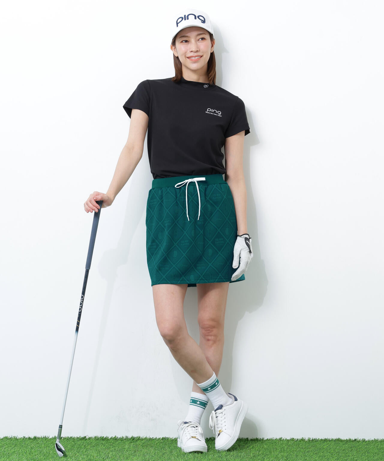 【PING APPAREL】全方向ストレッチMr.PINGジャガードスカート <NATIVE> (LADIES)