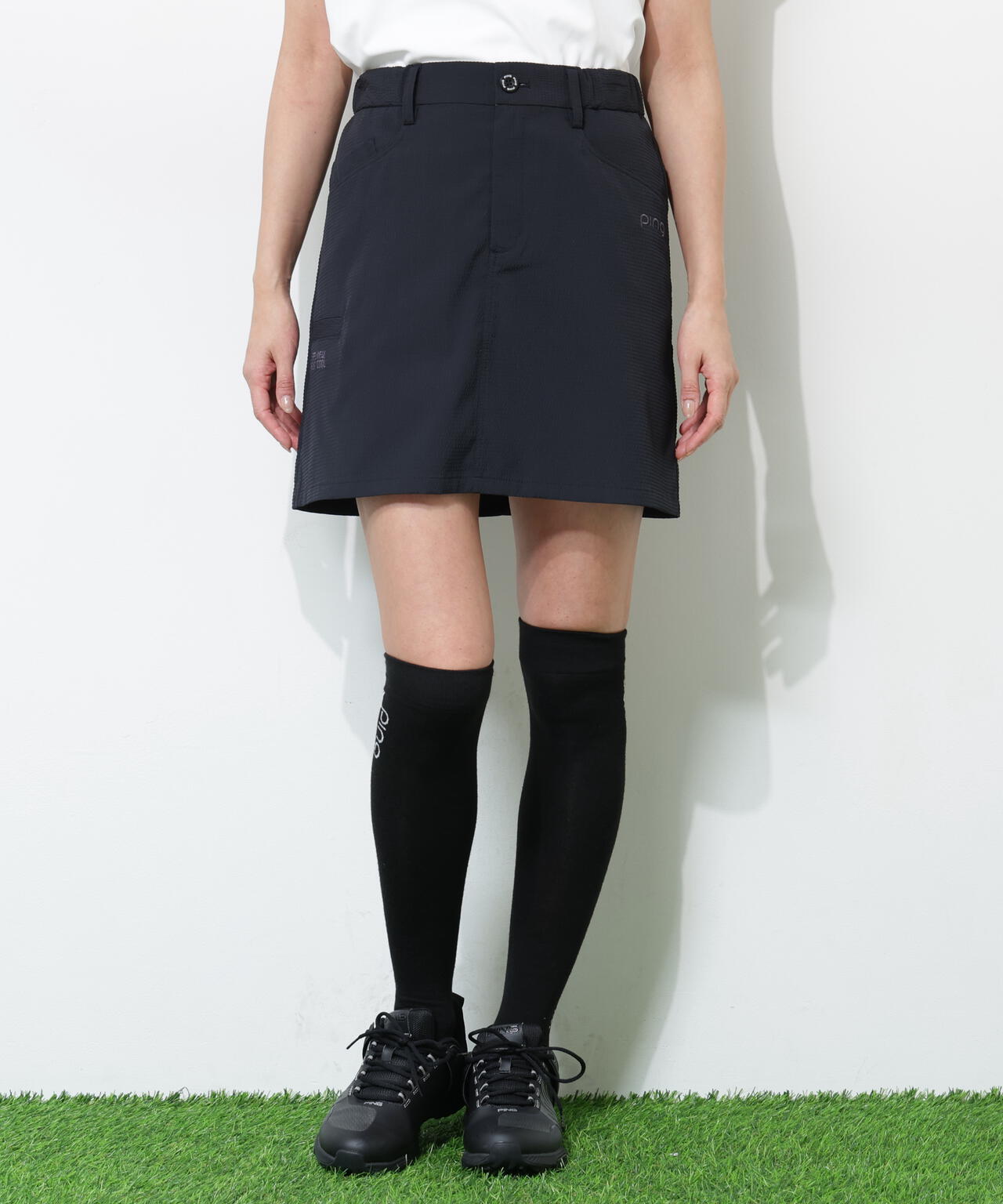 【PING APPAREL】ストレッチサッカースカート <GOLD> (LADIES)