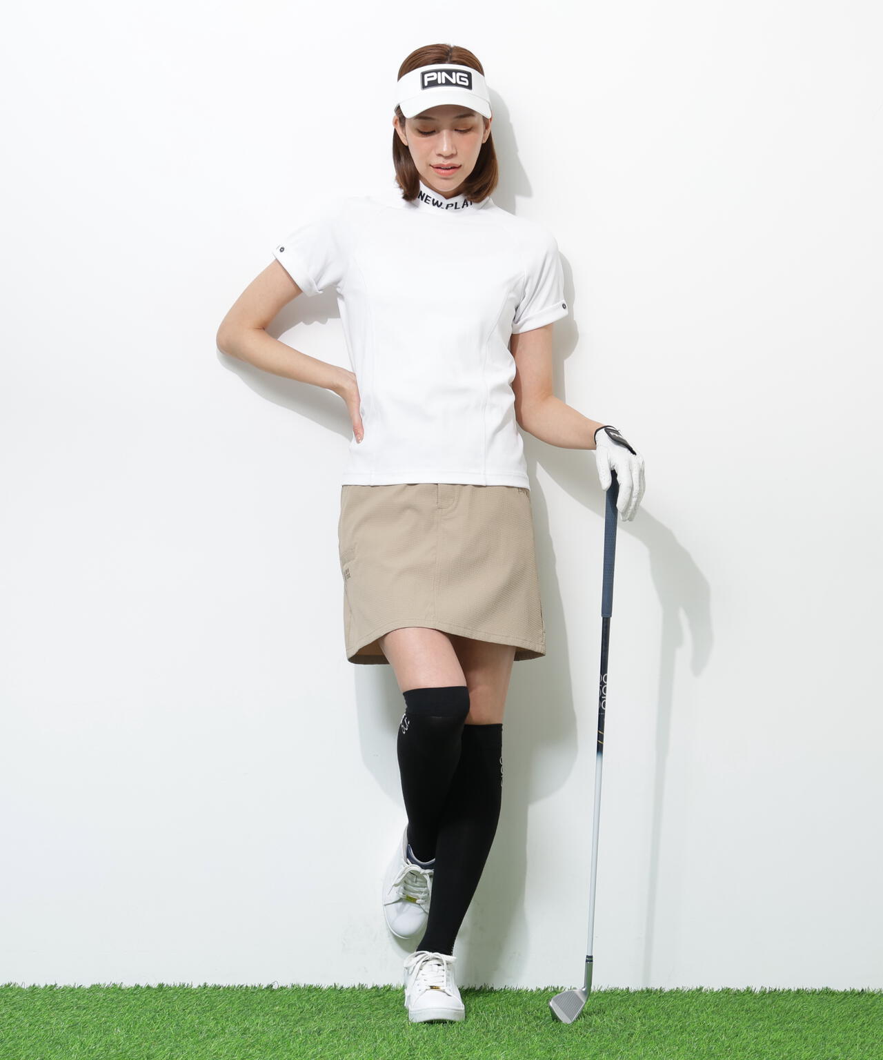 【PING APPAREL】ストレッチサッカースカート <GOLD> (LADIES)
