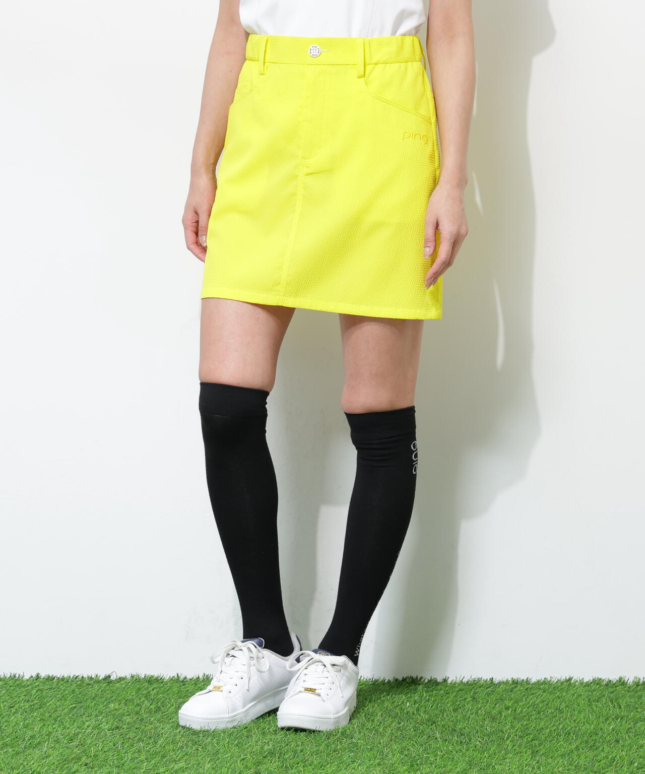 【PING APPAREL】ストレッチサッカースカート <GOLD> (LADIES)