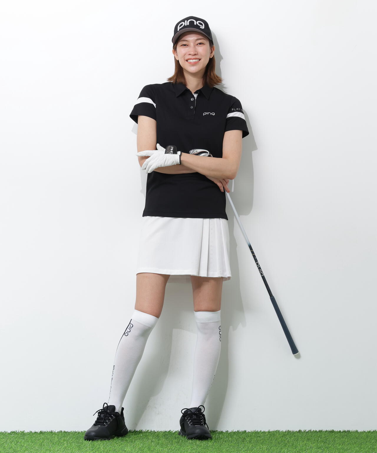 【PING APPAREL】エアロクルーカノコ半袖ポロシャツ <PERFORMANCE> (LADIES)