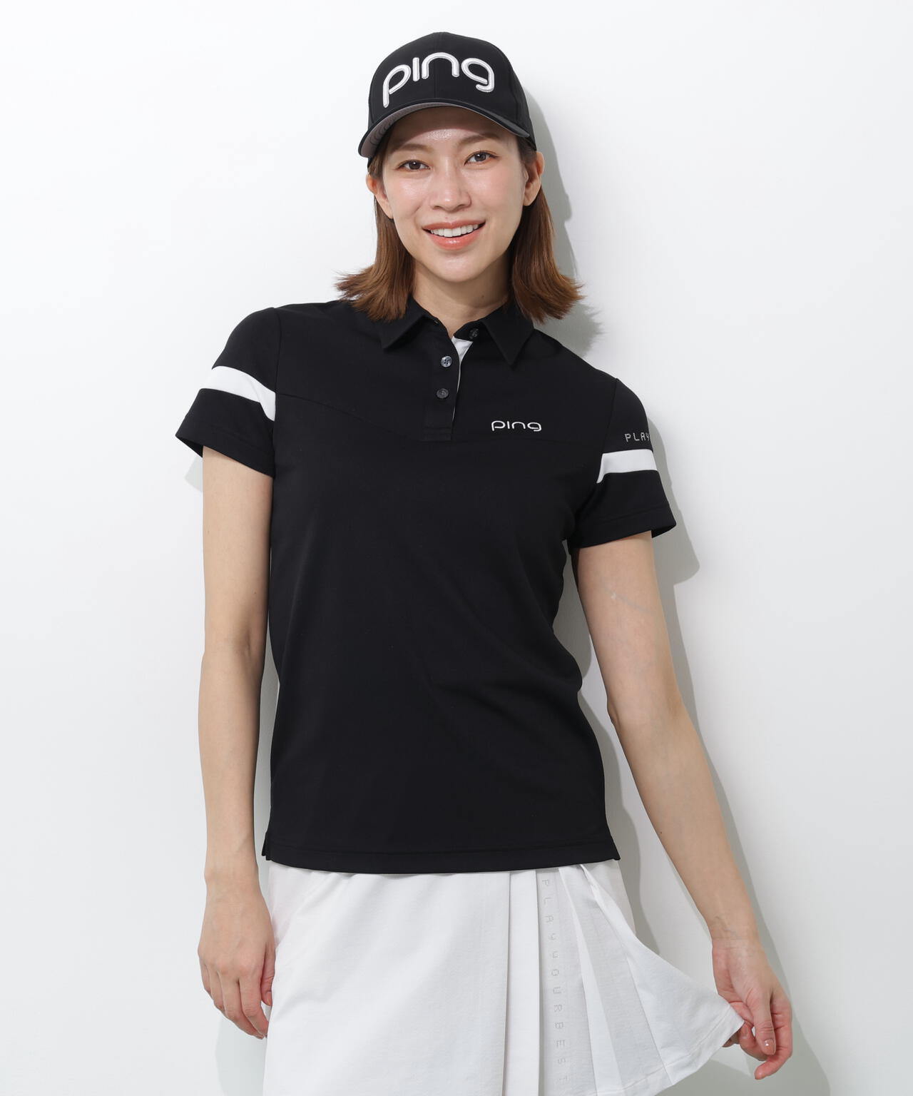 【PING APPAREL】エアロクルーカノコ半袖ポロシャツ <PERFORMANCE> (LADIES)