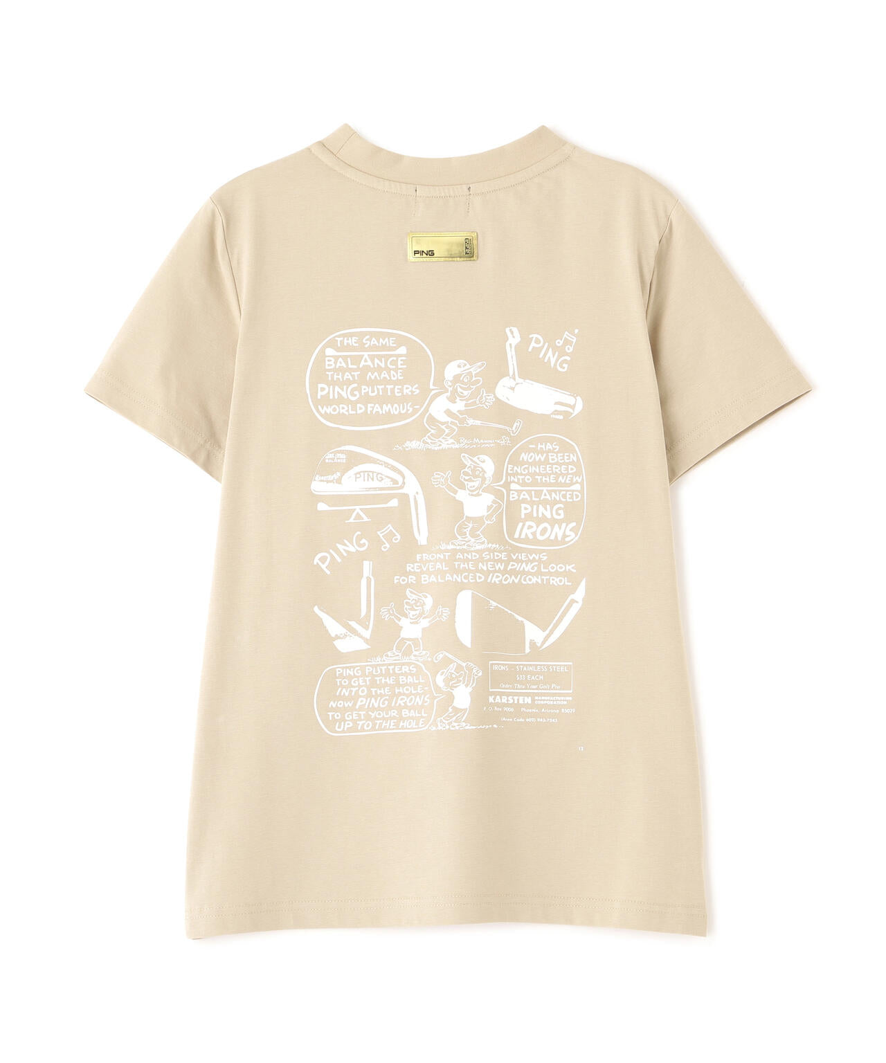 【PING APPAREL】PEカノコTシャツ <GOLD> (LADIES)
