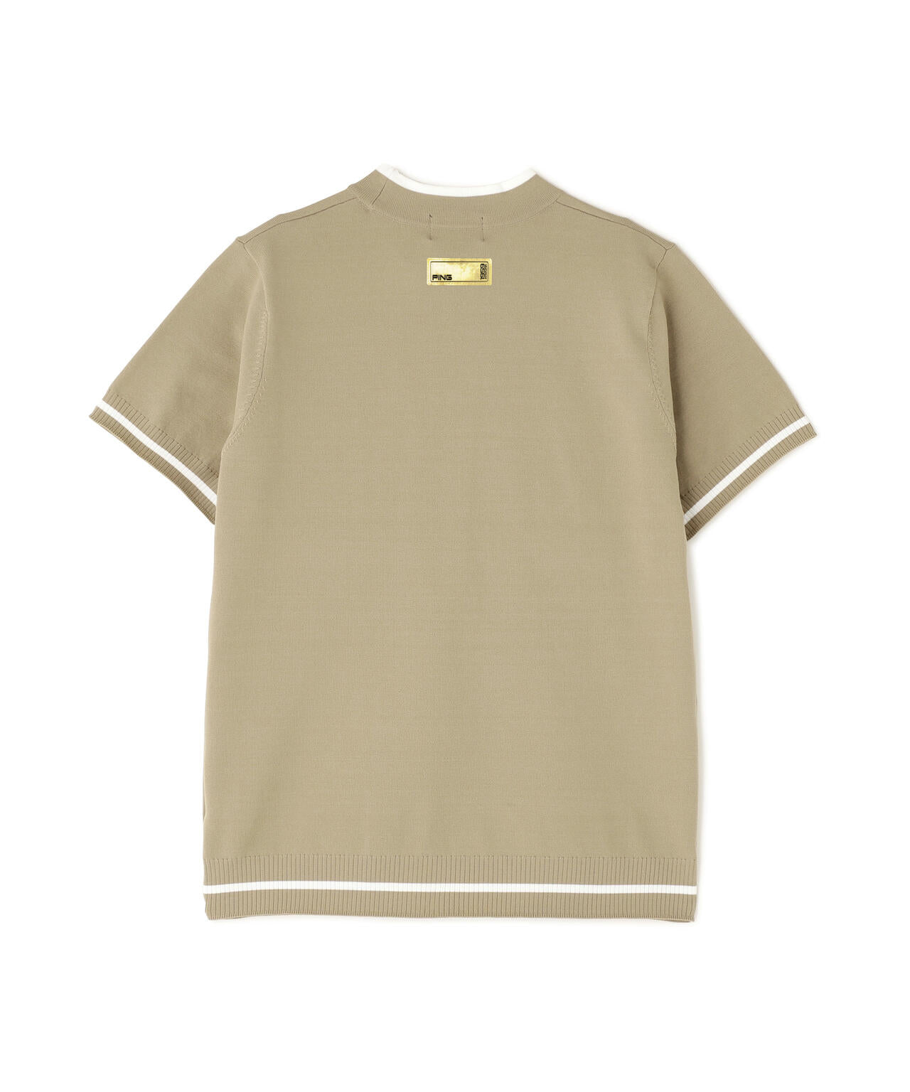 【PING APPAREL】Mr.PINGジャカード半袖ハイネックニット <GOLD> (LADIES)
