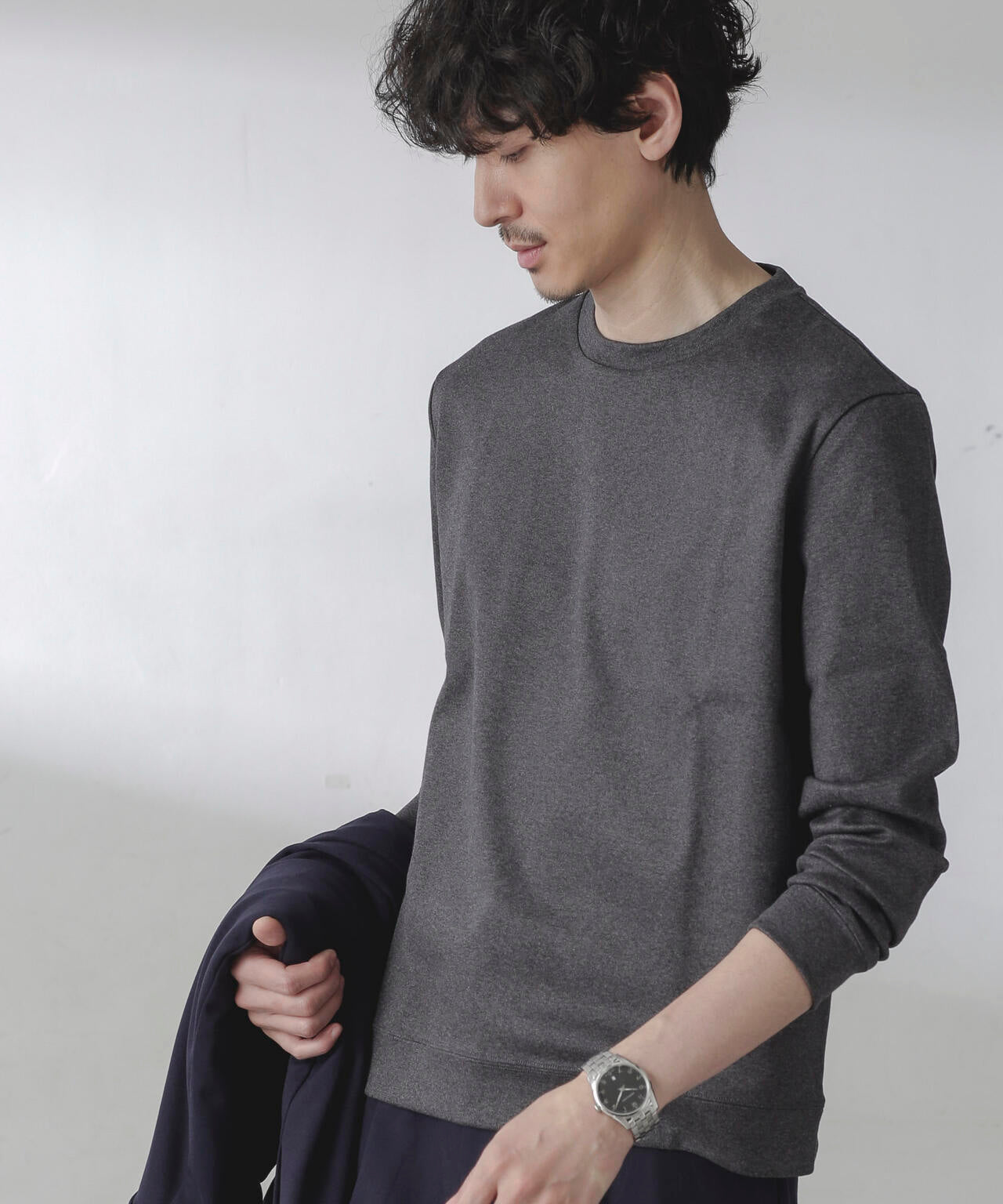 「FORMAL JERSEY」クルーネックカットソー長袖