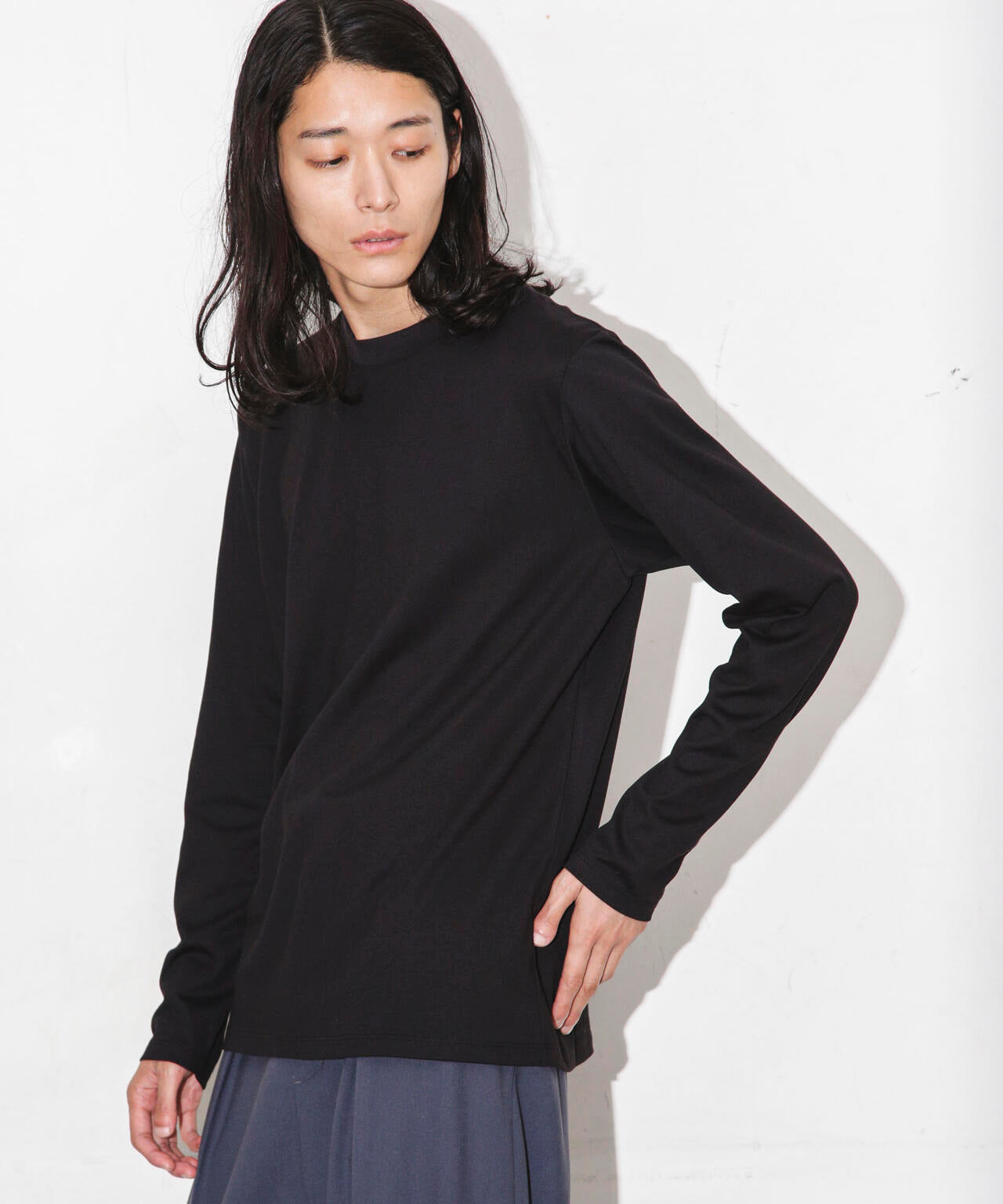 Anti Soaked 汗染み防止 クルーネックTシャツ長袖