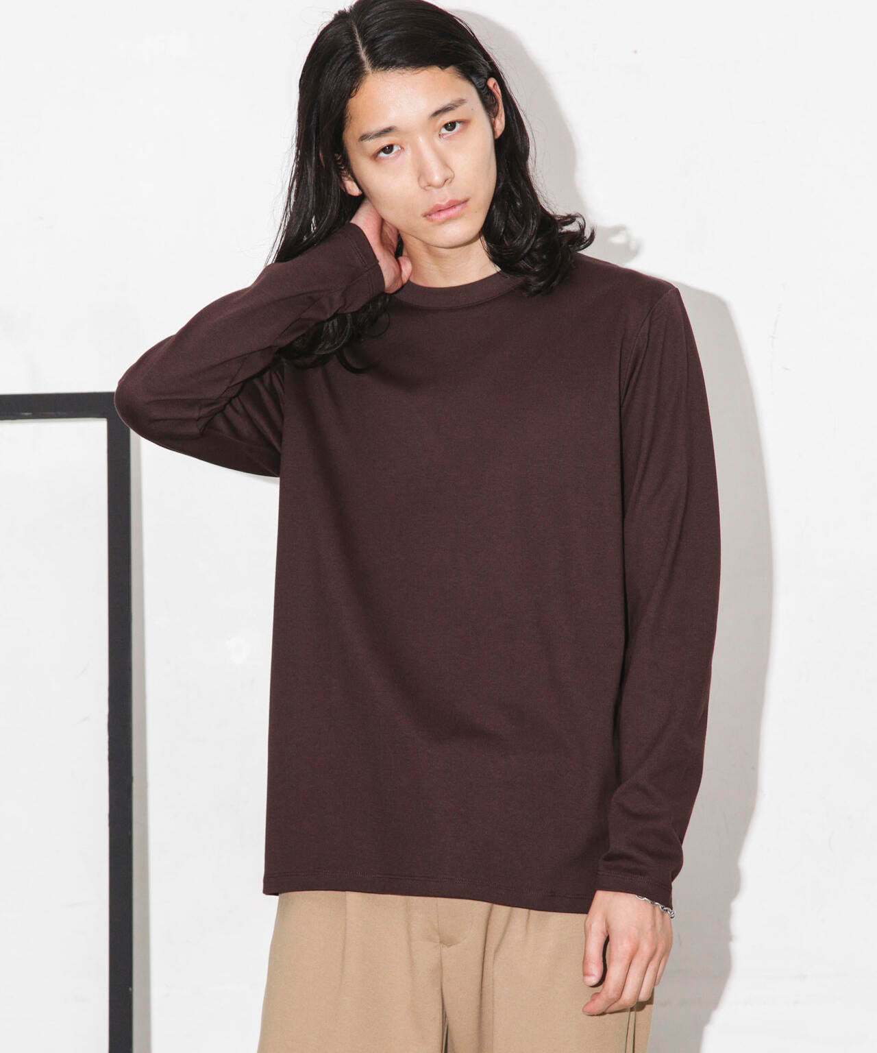 Anti Soaked 汗染み防止 クルーネックTシャツ長袖