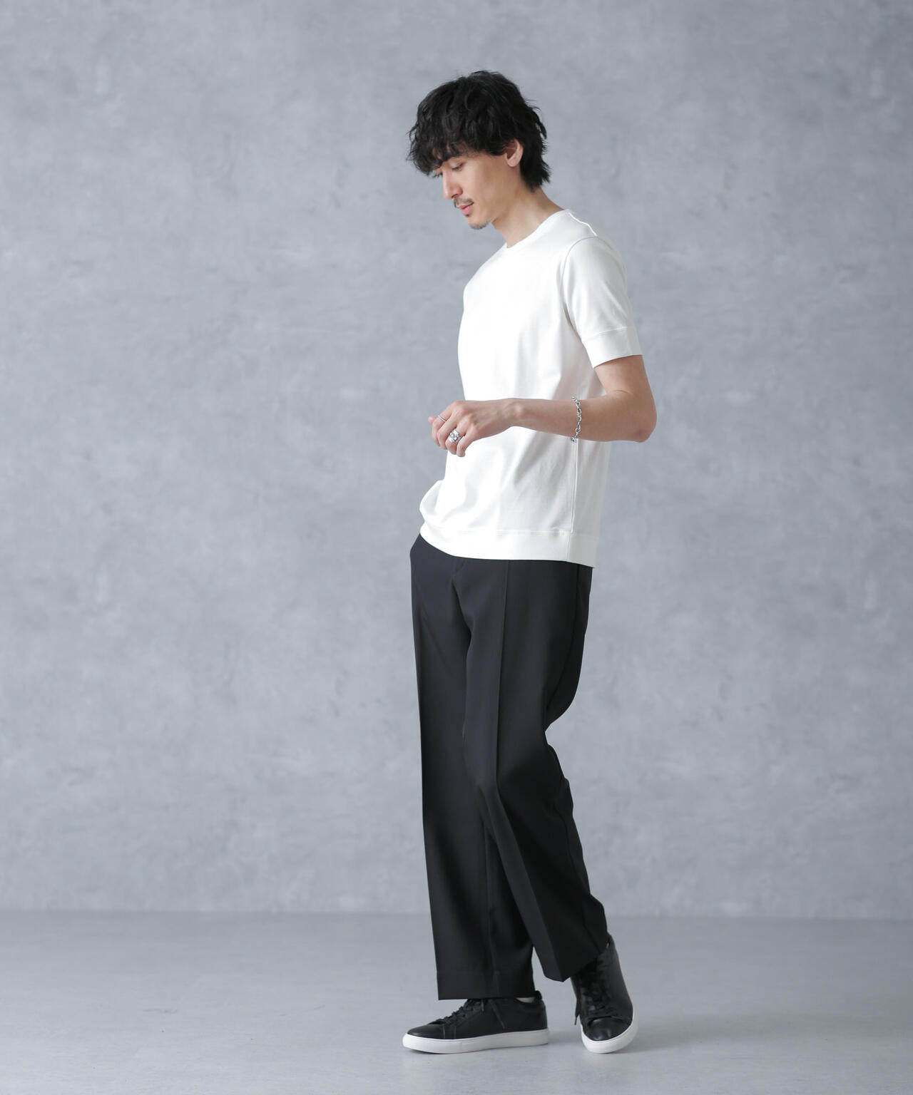 「FORMAL JERSEY」クルーネックカットソー半袖