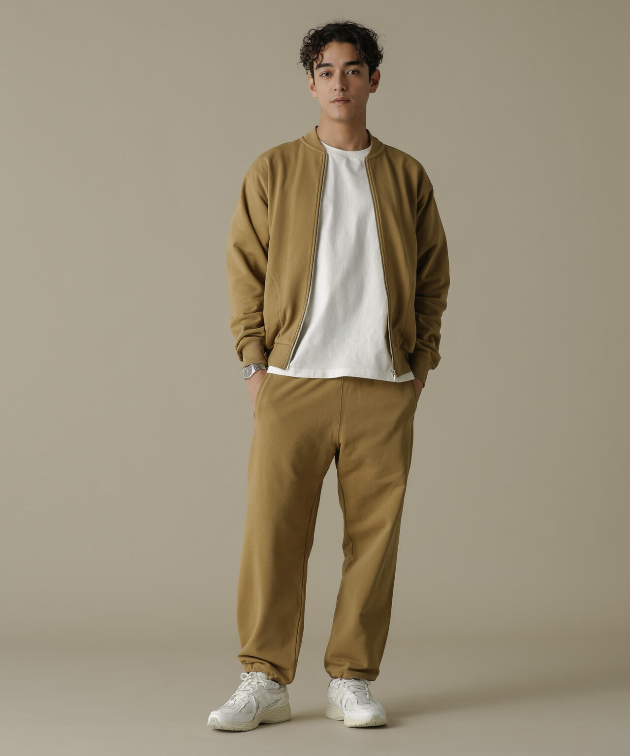 「NJ/CLUB」HOMESTOCK SORONA裏毛2WAYスウェットパンツ(セットアップ可)