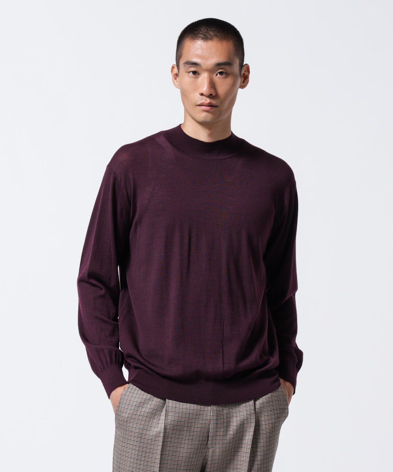 「ASSEMBLANC」BRISBANEベンチレーションモックネックプルオーバー