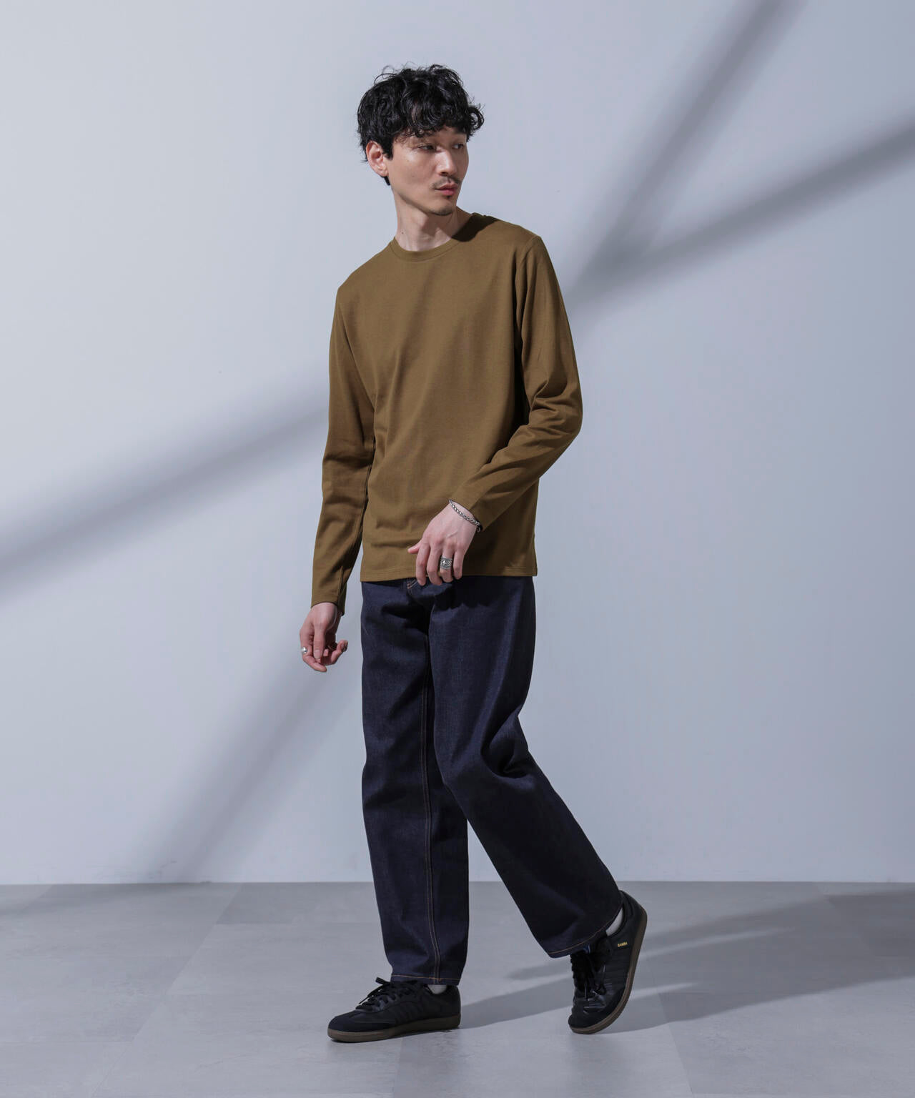 Anti Soaked(R)汗染み防止 クルーネックTシャツ 長袖