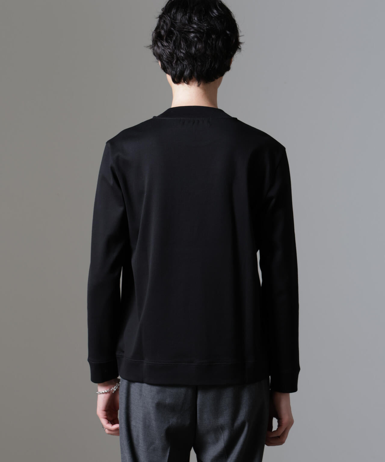 「FORMAL JERSEY」モックネックカットソー長袖