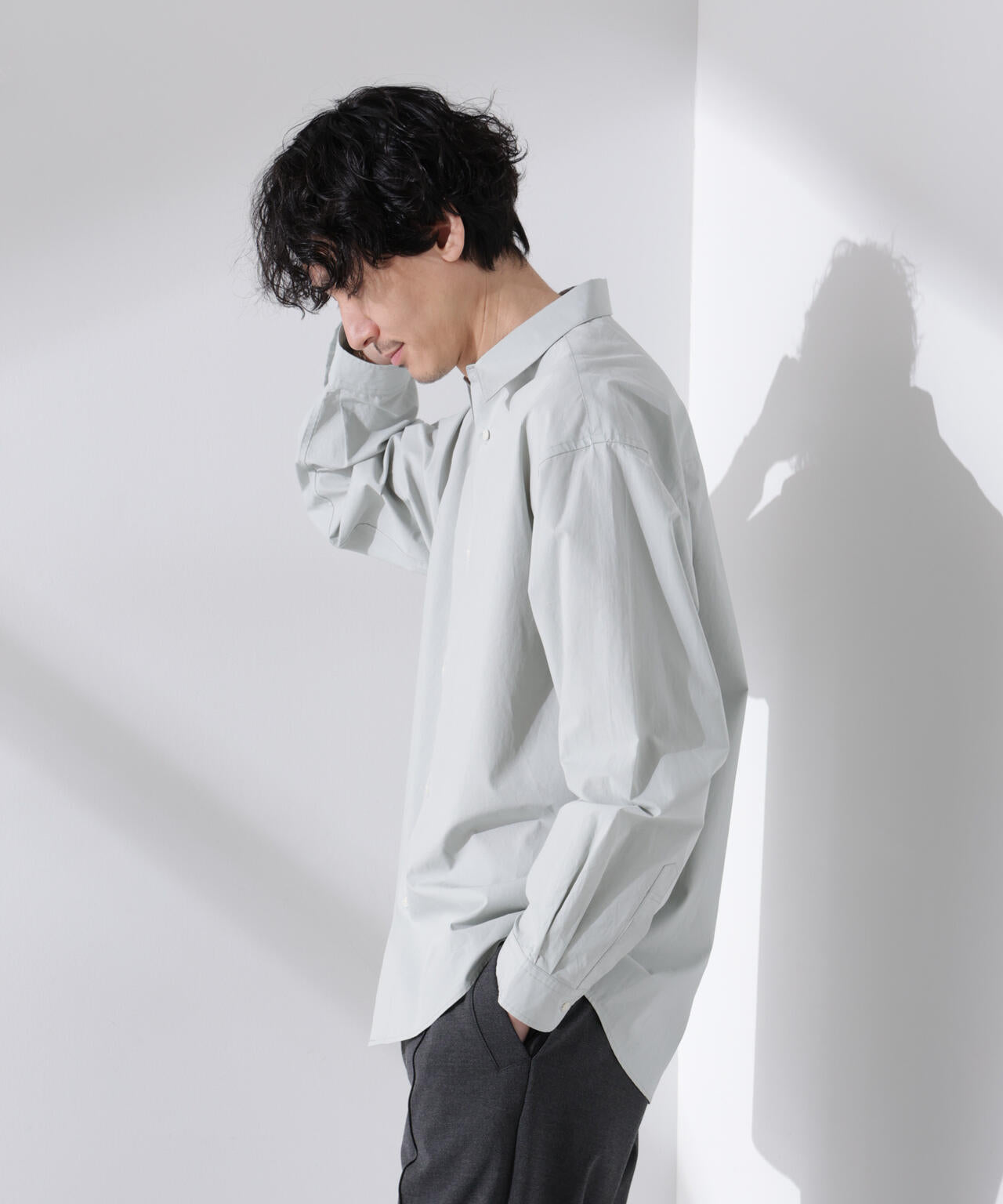 「大人のワイドシャツ」レギュラーカラー 長袖