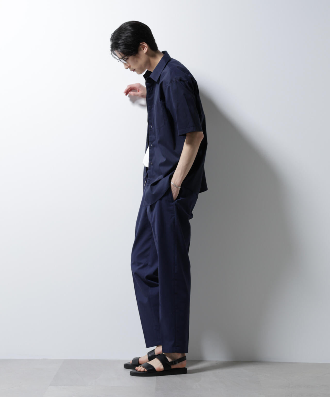 「ICE FLOW LINEN」レギュラーカラーシャツ 半袖