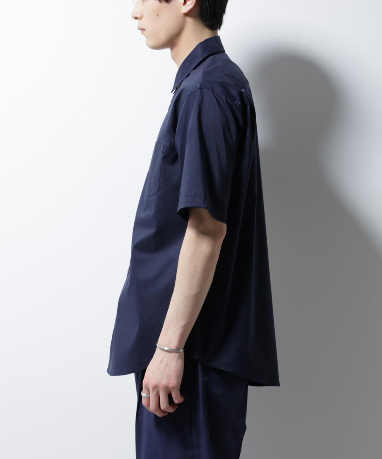 「ICE FLOW LINEN」レギュラーカラーシャツ 半袖