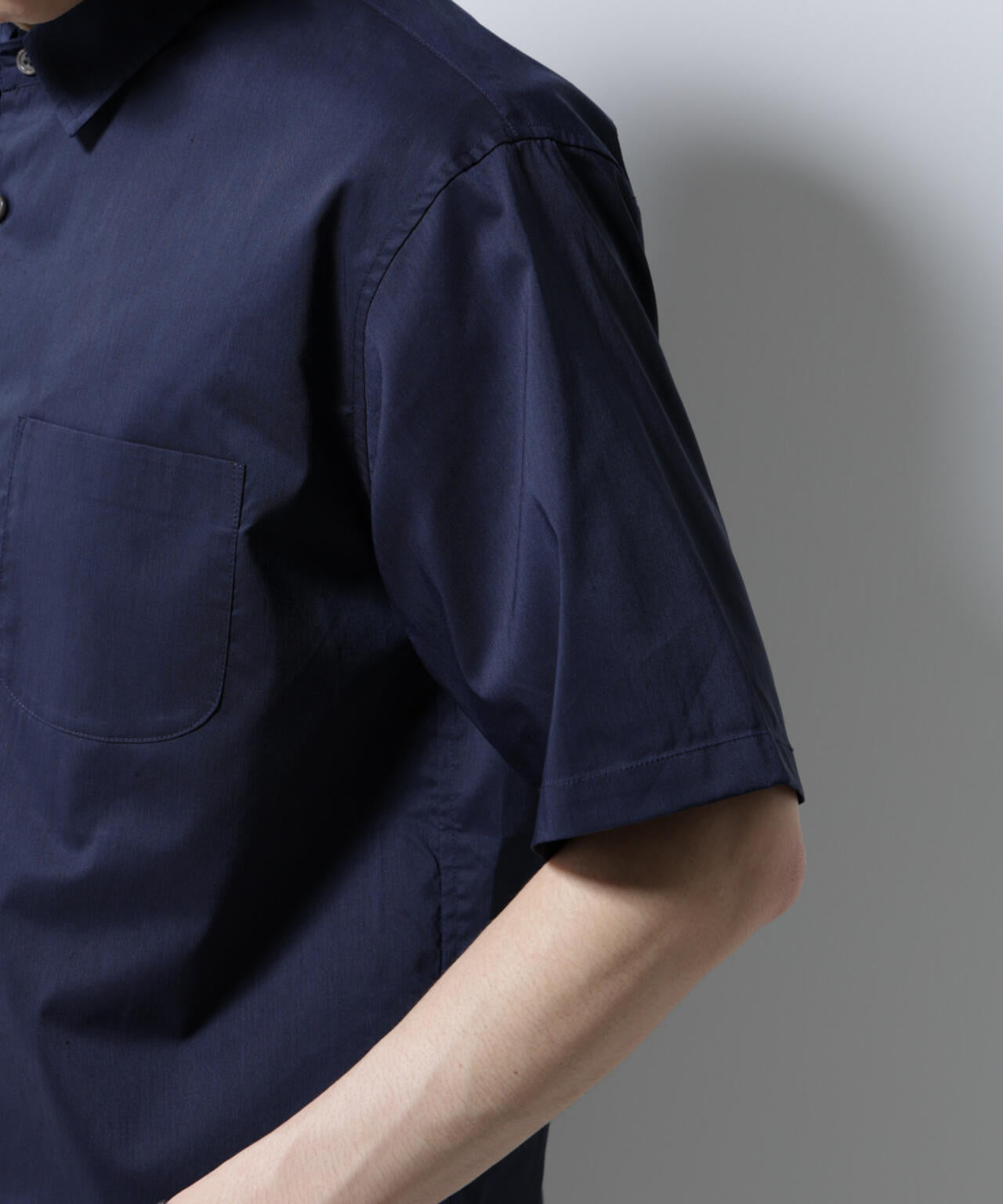 「ICE FLOW LINEN」レギュラーカラーシャツ 半袖
