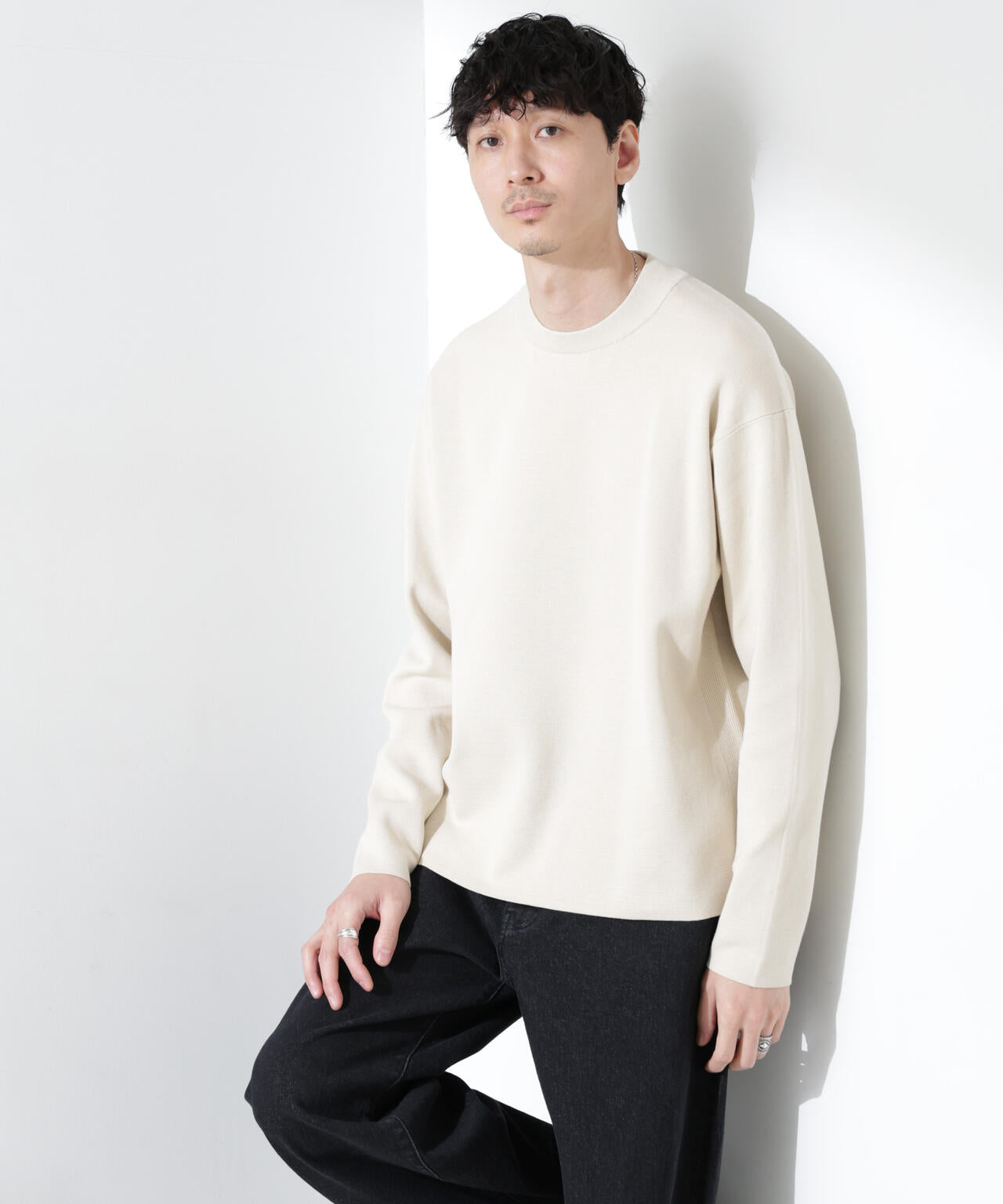 14ゲージミラノリブ ジャケTEE 長袖 (手洗い可能)