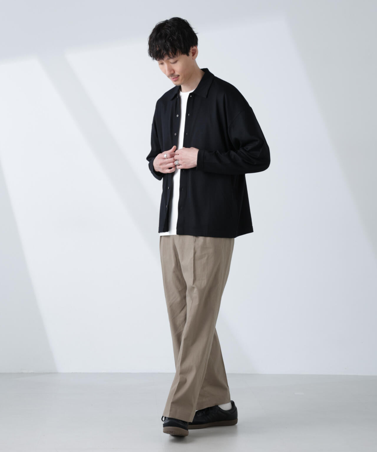 「ALL-DAYS COMFORT 100% WOOL」 シャツカーディガン