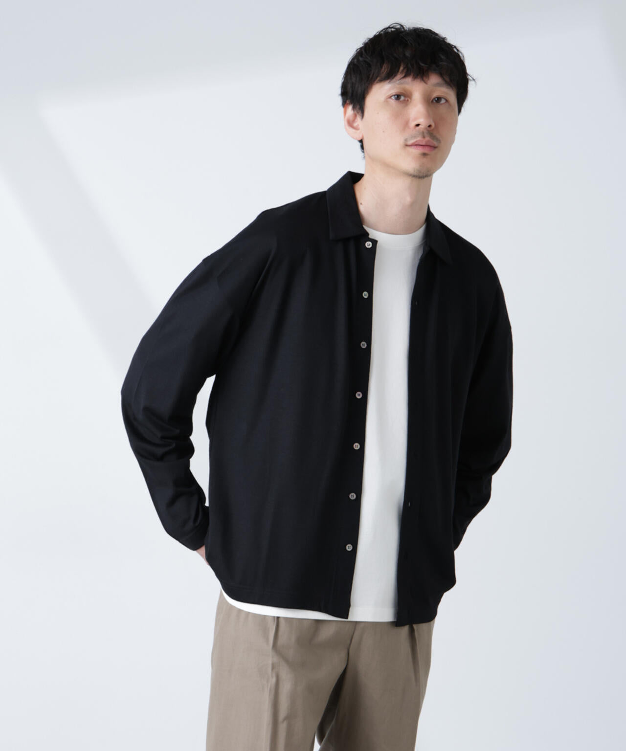 「ALL-DAYS COMFORT 100% WOOL」 シャツカーディガン