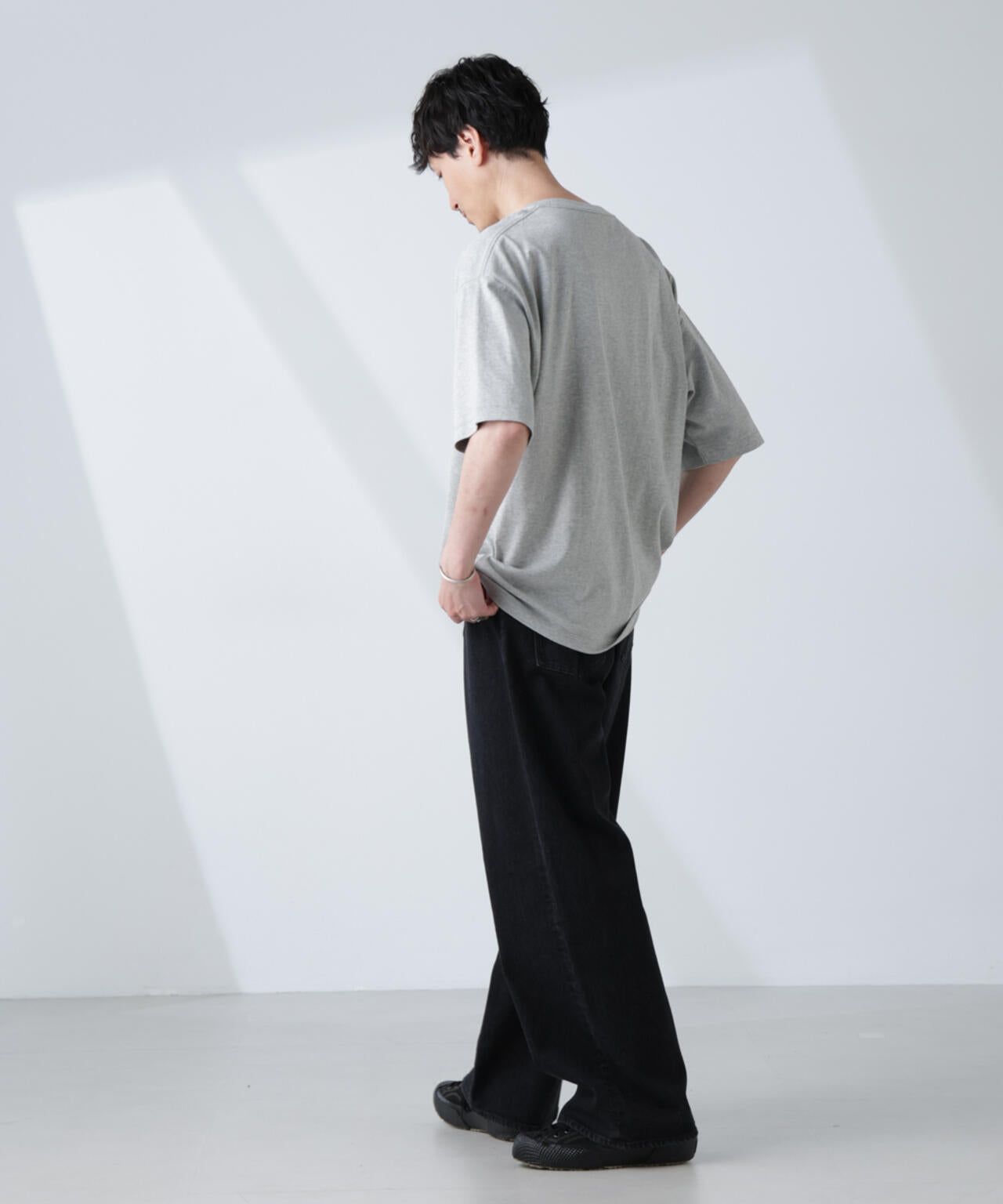 WEB限定/Anti Soaked(R) 汗染み防止 クルーネック ビッグシルエットTシャツ