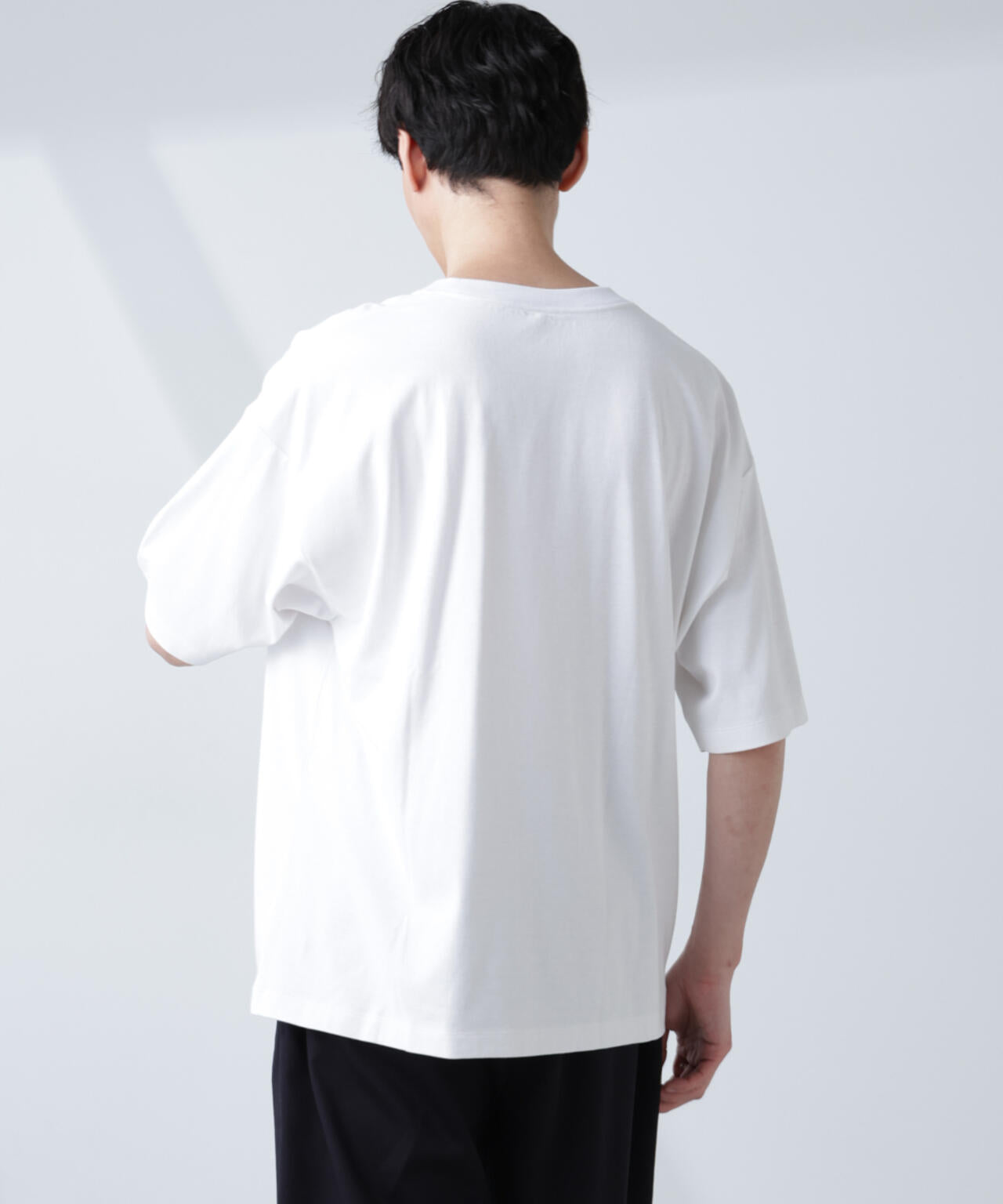 WEB限定/Anti Soaked(R) 汗染み防止 クルーネック ビッグシルエットTシャツ