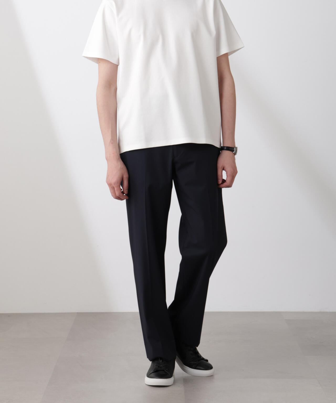 「N TROUSERS BASIC」トロピカルストレッチストレートパンツ(セットアップ可)