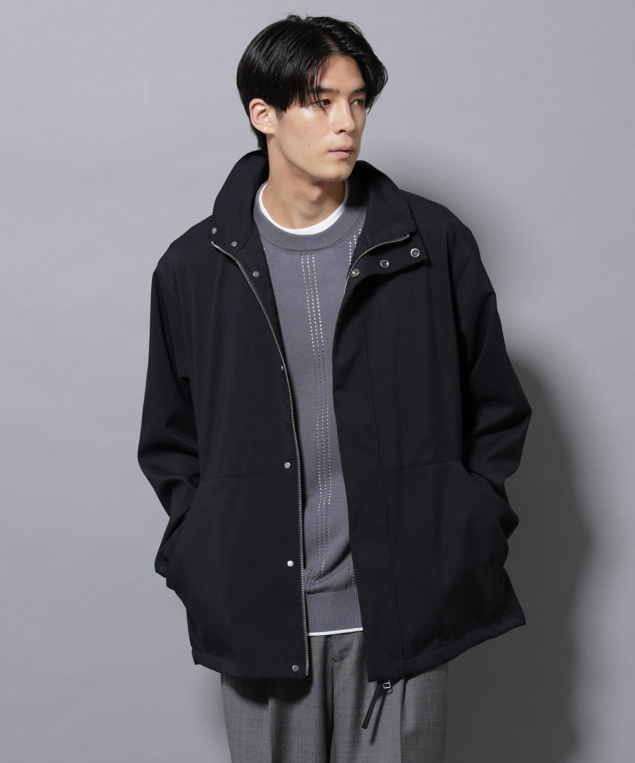 「RainComfortWear」ダントツ撥水透湿コーティング2WAYブルゾン