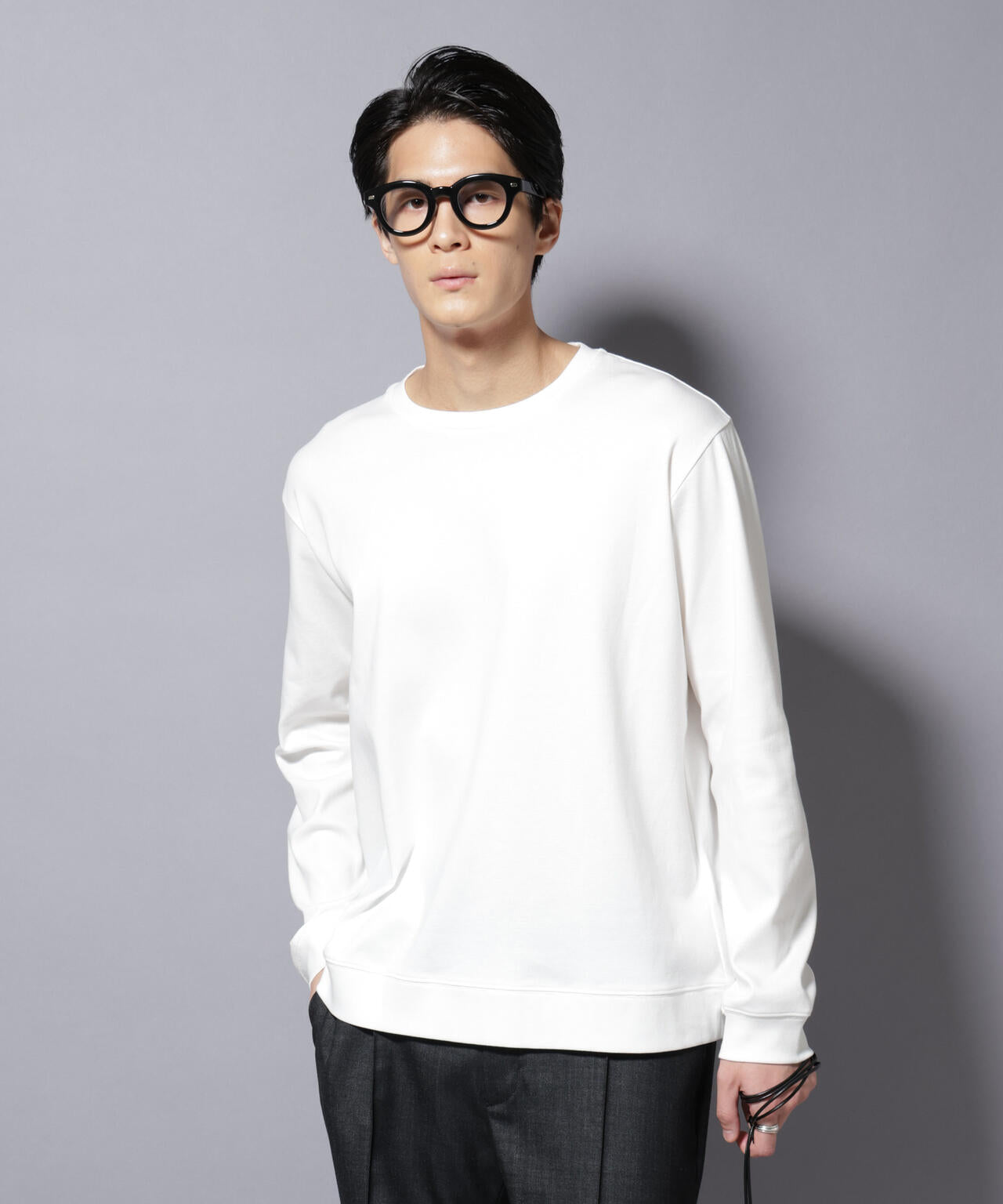 「FORMAL JERSEY」 クルーネックカットソー長袖