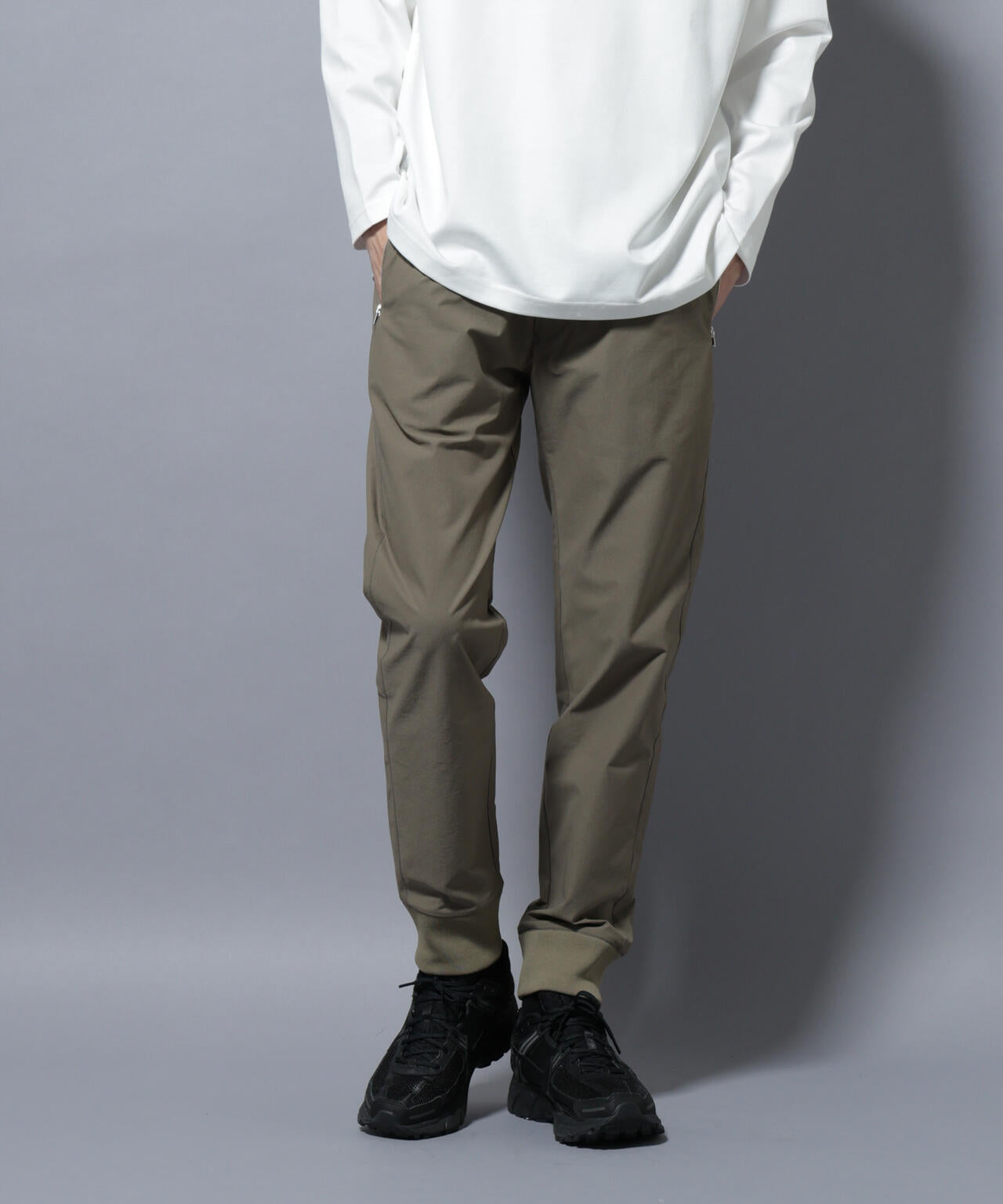 「N TROUSERS BASIC」TEXBRID(R) ジョガーパンツ/ストレッチ・撥水(セットアップ可)