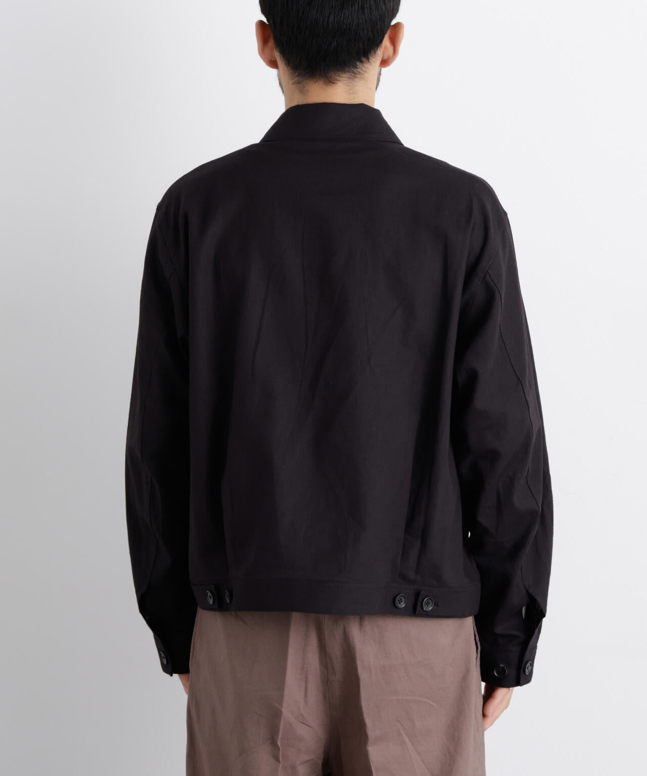 「FRENCH LINEN」リネンコットンシャツブルゾン