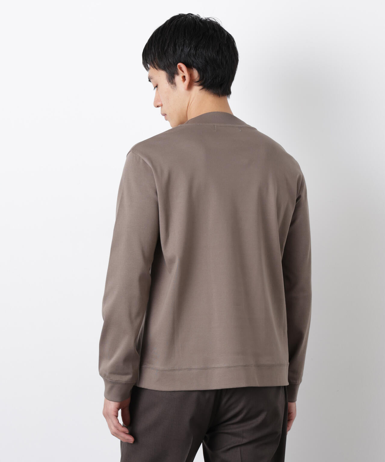 「FORMAL JERSEY」モックネックカットソー長袖
